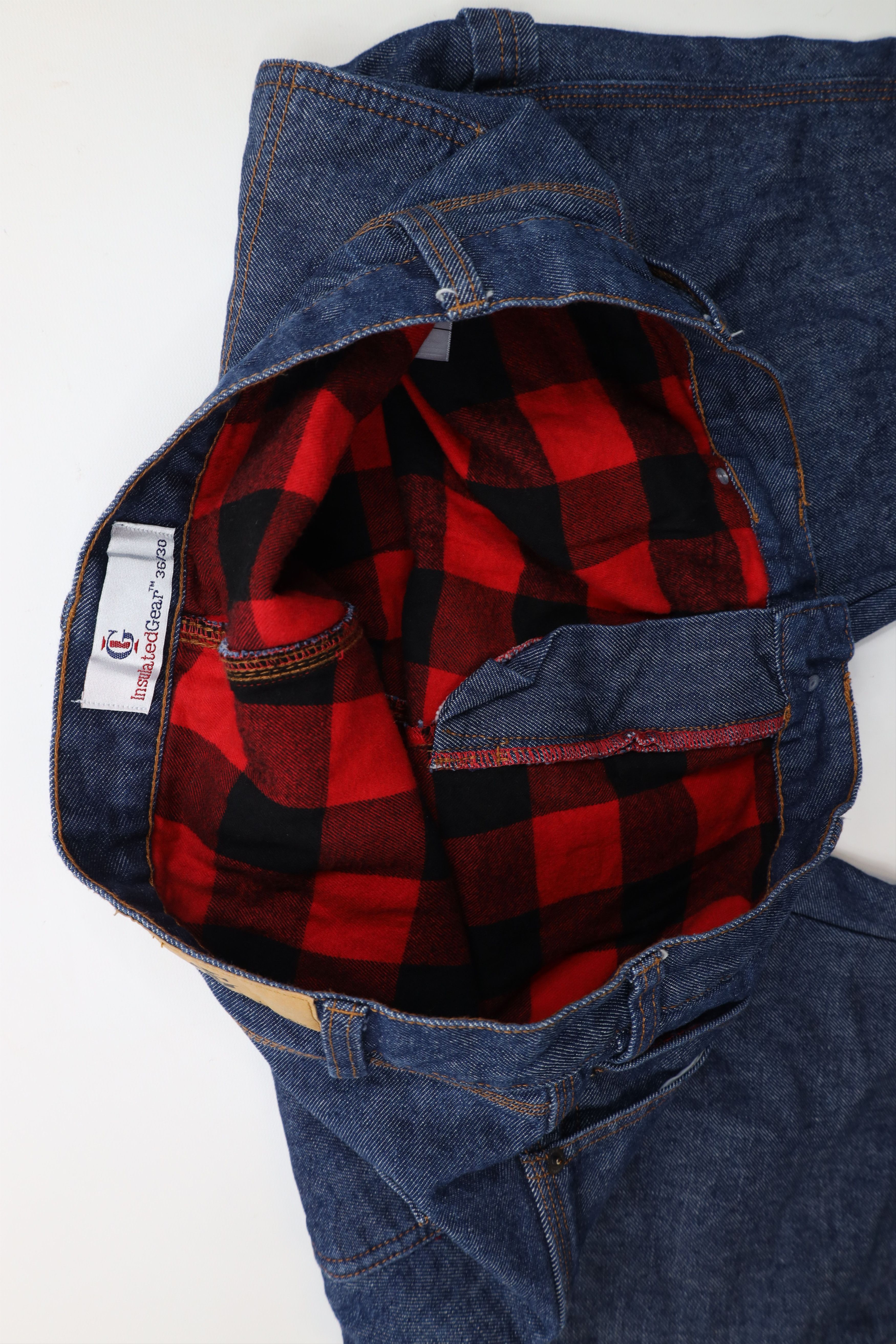 Vintage Vintage 90s Streetwear Lined Insulated Denim Jeans Blue Size US 36 / EU 52 - 8 Thumbnail