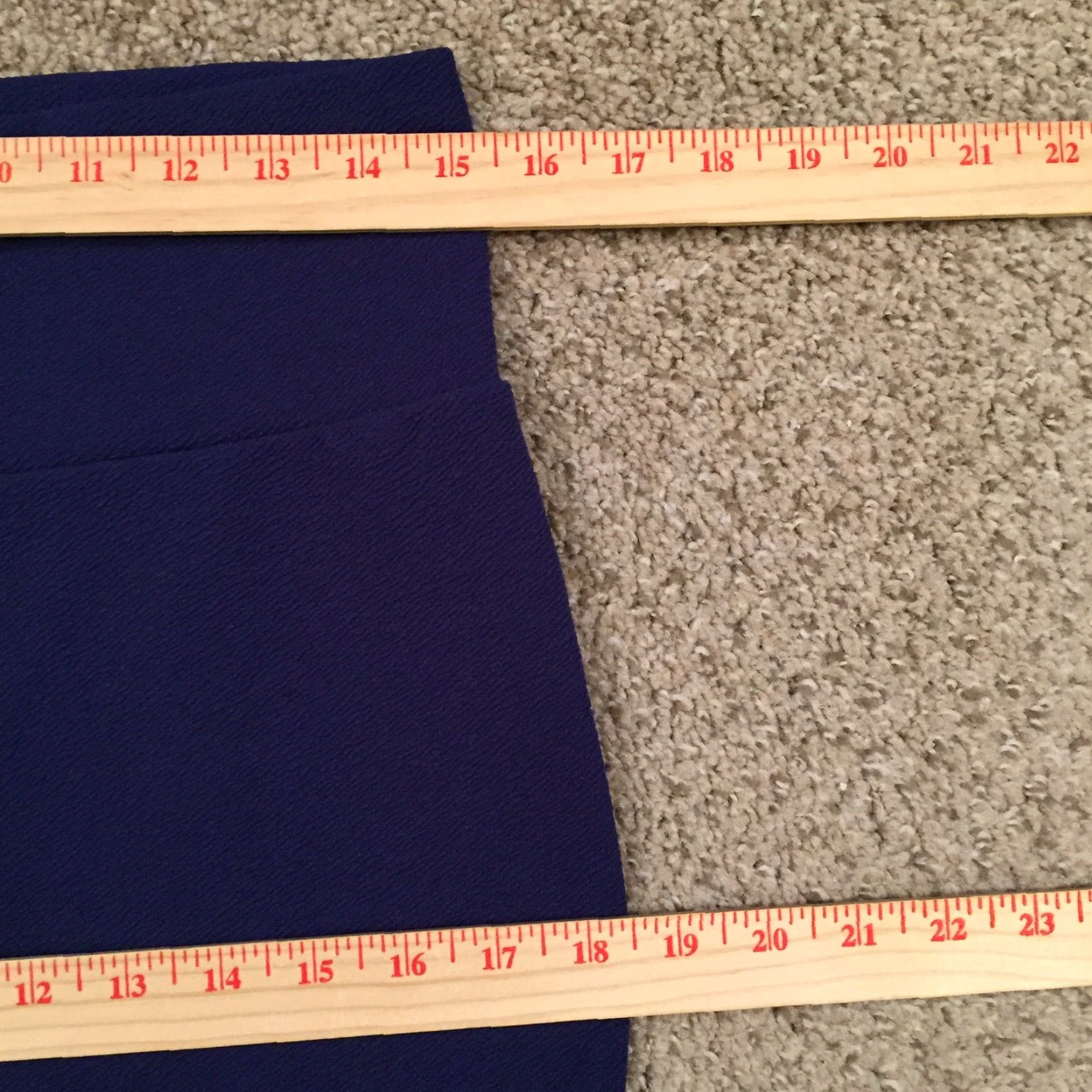 Vintage LuLaRoe Cassie Skirt Large Blue Gray Knee Length Unlined Pull On Regular Size Women Knit Polyester Spandex Size 36" / US 14 / IT 50 - 3 Thumbnail
