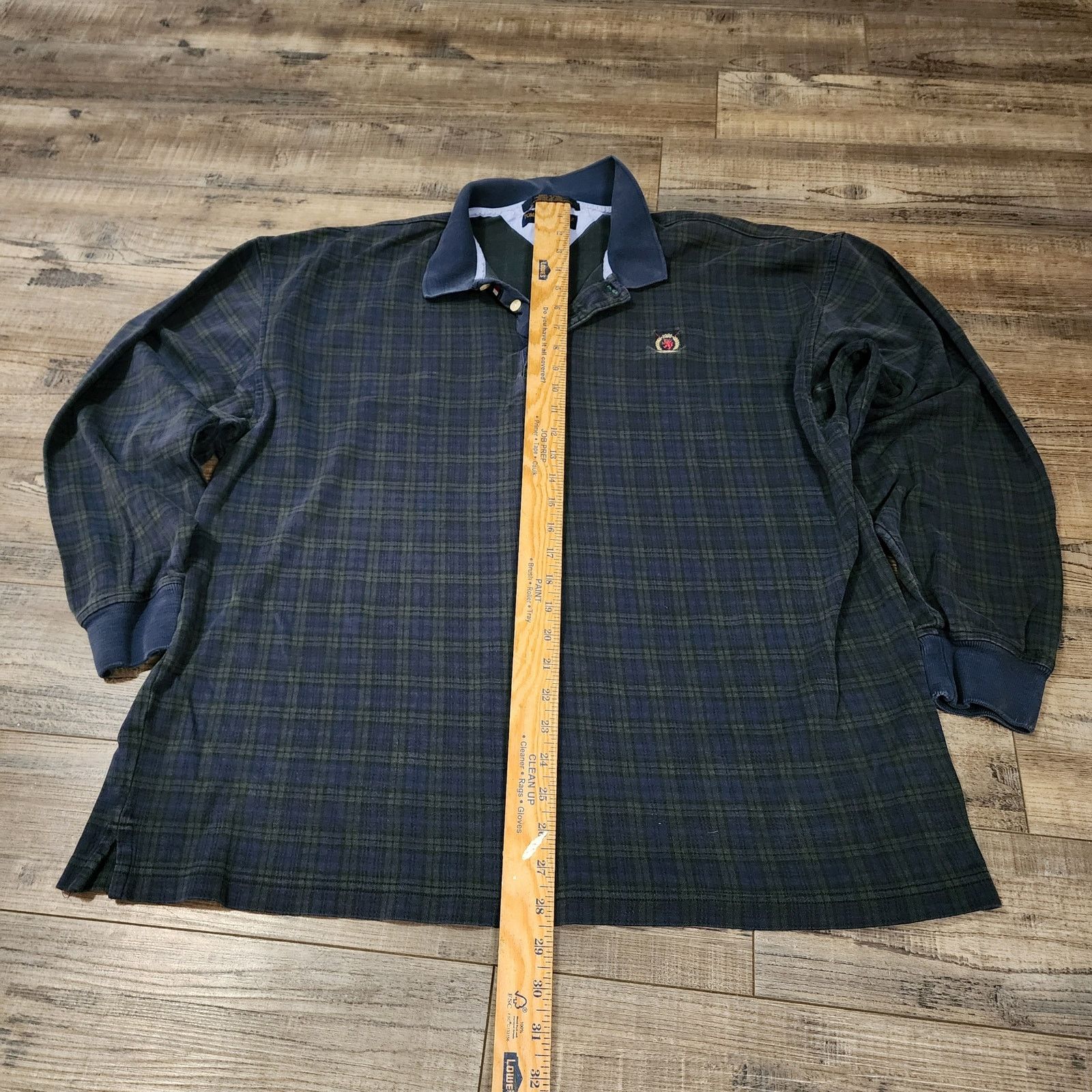 Tommy Hilfiger Vintage Tommy Hilfiger Long Sleeve Polo Plaid 90s 2462 Size US XL / EU 56 / 4 - 2 Thumbnail