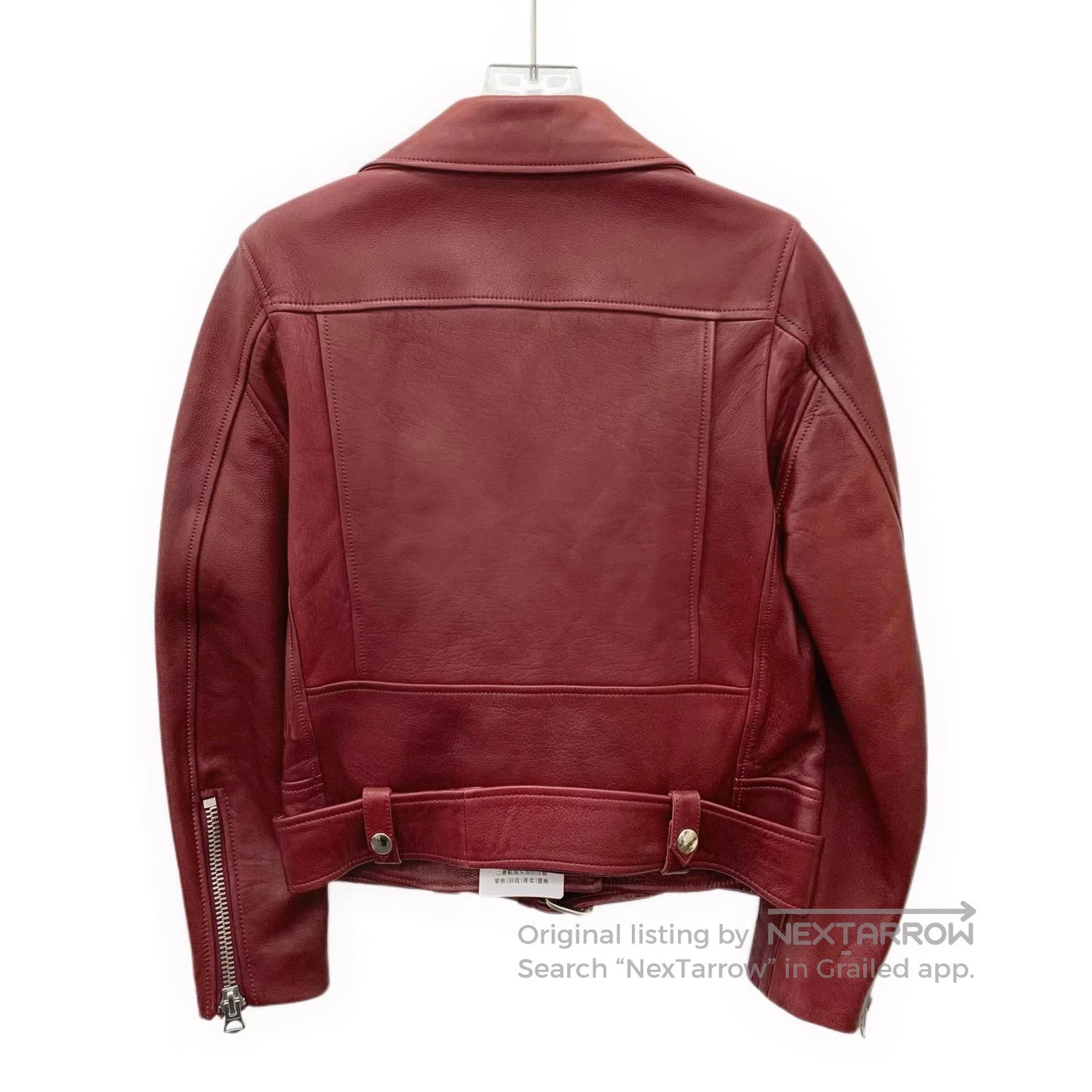 Acne Studios Acne Studios Red Leather Jacket. Size XS / US 0-2 / IT 36-38 - 2 Thumbnail