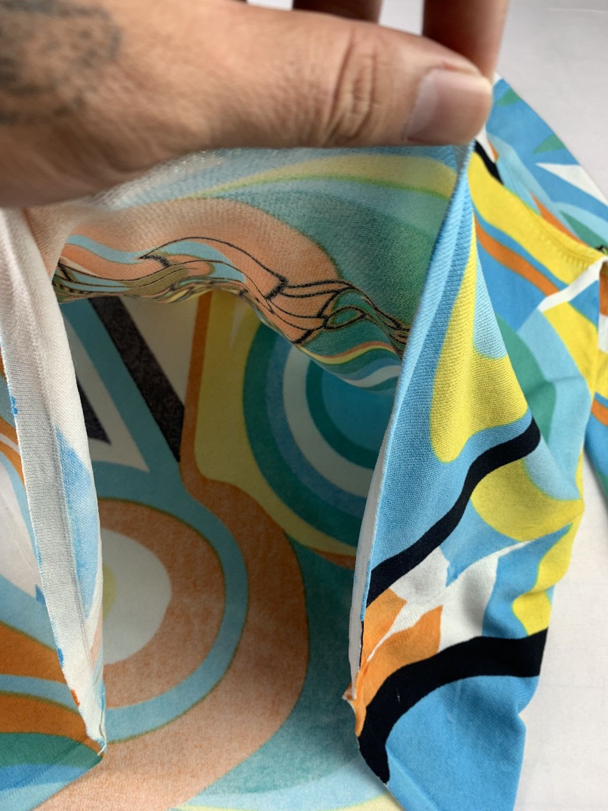 Japanese Brand y2k Monte Milano Ethnic Art Graphic Sequin Beady Mesh Top Size L / US 10 / IT 46 - 8 Thumbnail