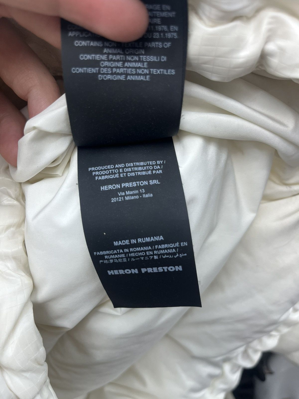 Heron Preston Heron Preston x NASA Puffer Coat White Size US M / EU 48-50 / 2 - 7 Thumbnail