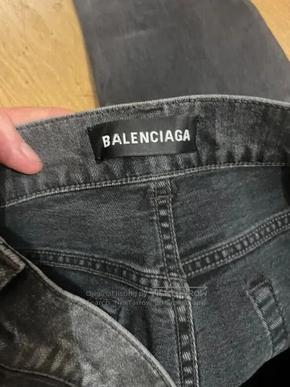 Balenciaga balenciaga waxed grey skinny jeans prototype. Size US 30 / EU 46 - 3 Thumbnail