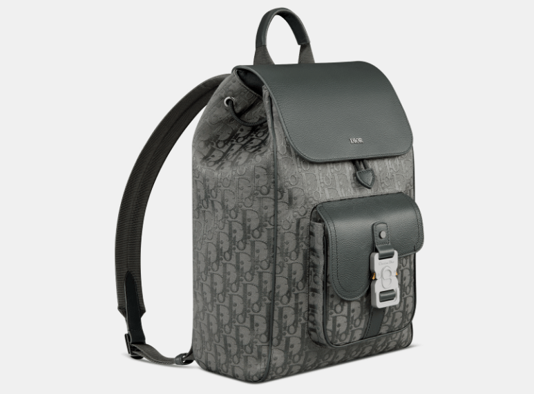 Dior o1w1db10426 1ADBA2 Size : OS / Saddle Backpack in Gray Size ONE SIZE - 2 Thumbnail