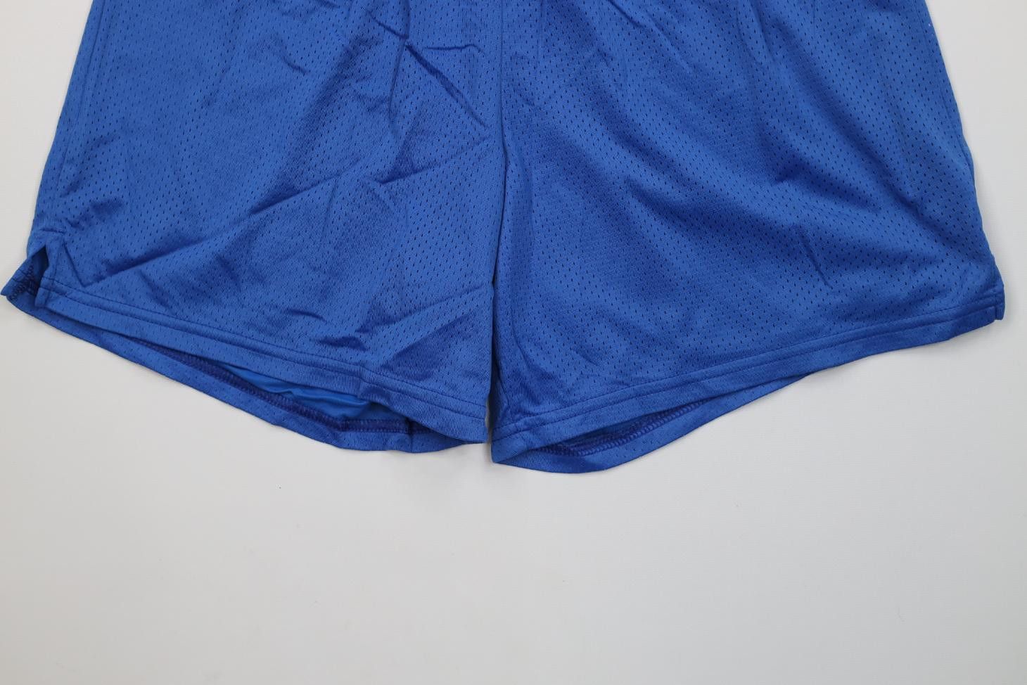 Champion Vintage 90s Champion Above Knee Mesh Shorts Royal Blue Nylon Size US 34 / EU 50 - 4 Thumbnail
