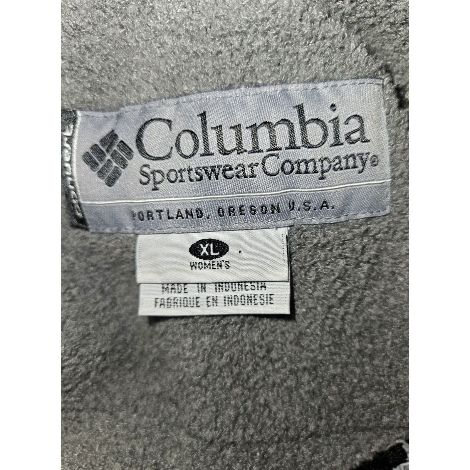 Vintage Columbia Convert Jacket Womens XL Blue Board Nylon Full Zip Hooded Wool? Size XL / US 12-14 / IT 48-50 - 2 Thumbnail