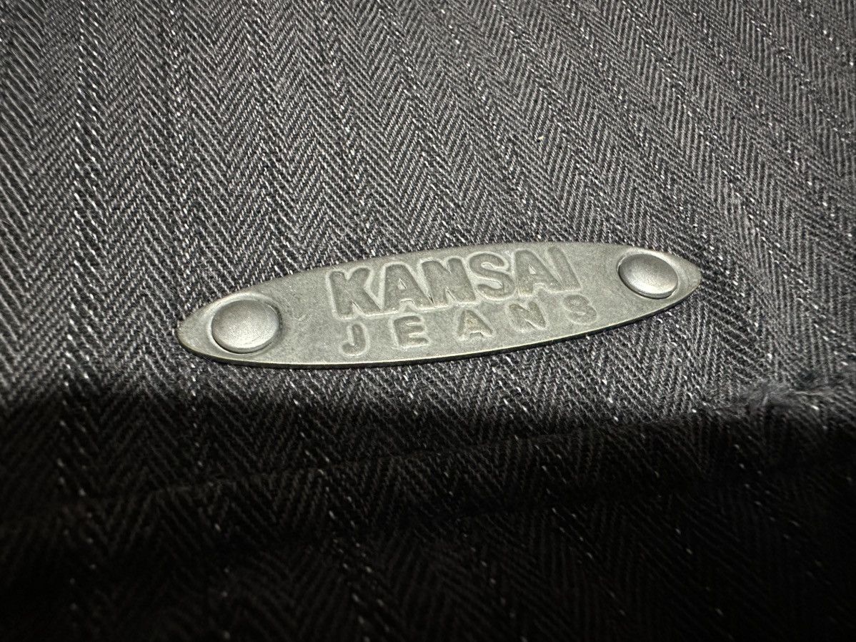 Japanese Brand 🔥Rare Design Vintage Kansai Jeans Striped Zip Shirt Jacket Size US L / EU 52-54 / 3 - 5 Thumbnail