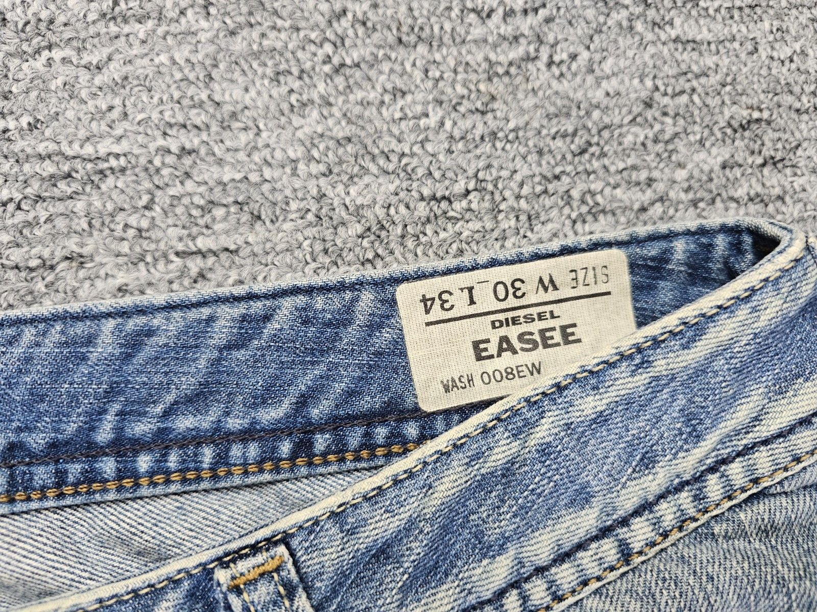 Diesel Vintage Y2K Diesel EASEE 008EW Embroidered Low Rise Jeans 30 Size 30" / US 8 / IT 44 - 6 Thumbnail