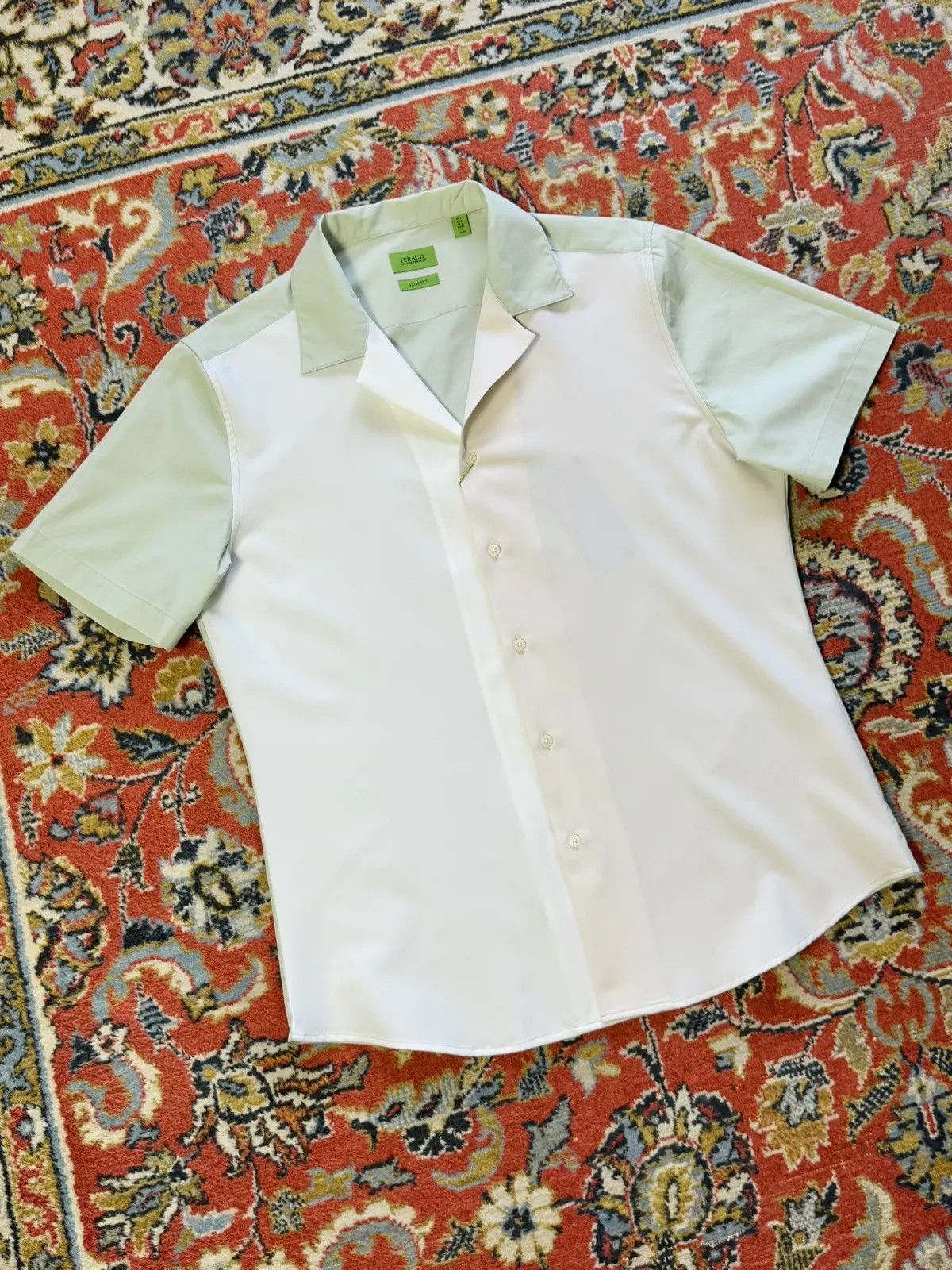 Gianni Feraud Gianni Feraud Camp Collar 3 Tone Short Sleeve Shirt Size US L / EU 52-54 / 3 - 7 Thumbnail