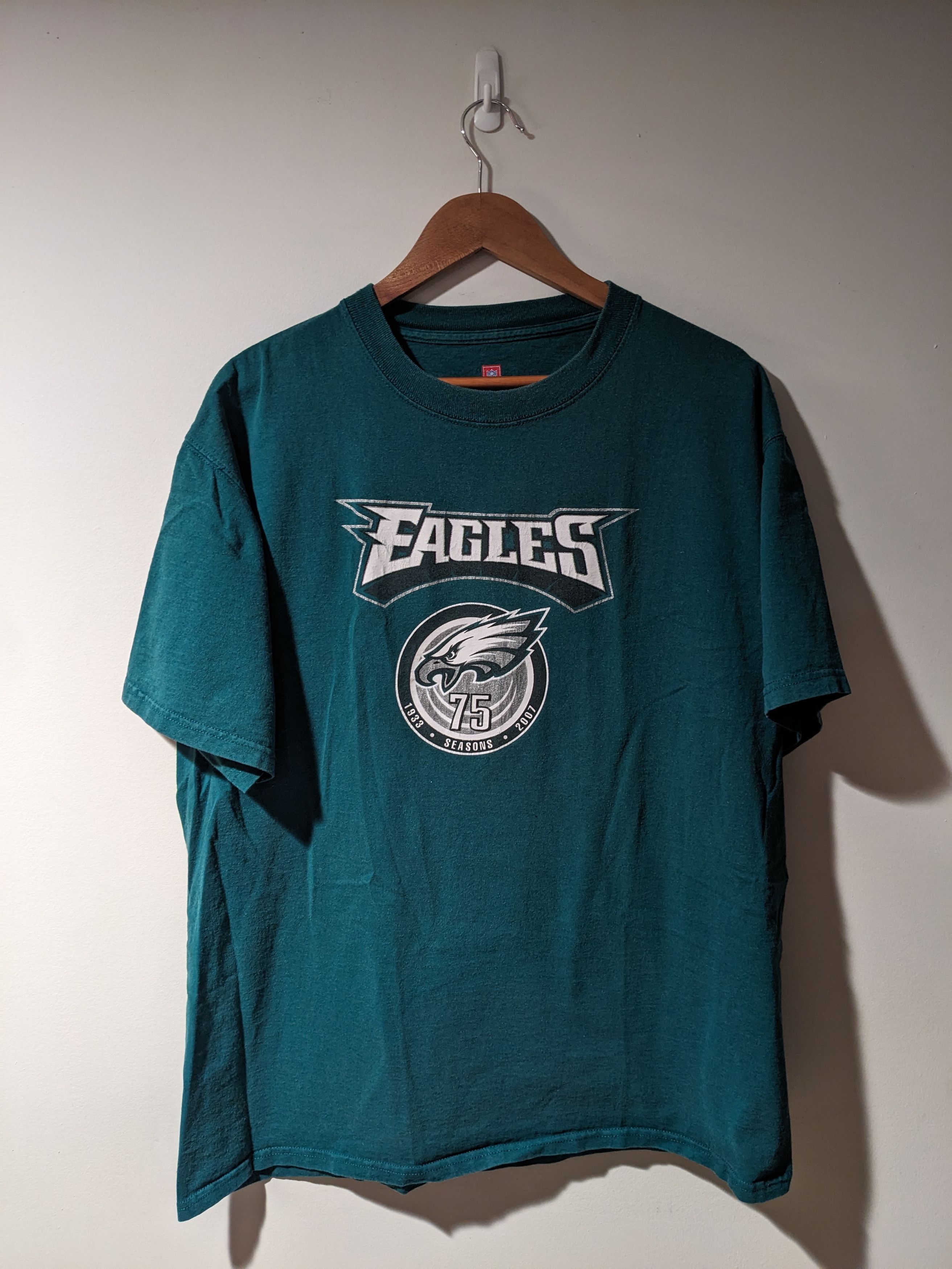 NFL × Vintage Vintage 2007 Philadelphia Eagles NFL Football Large T-Shirt Size US L / EU 52-54 / 3 - 1 Thumbnail