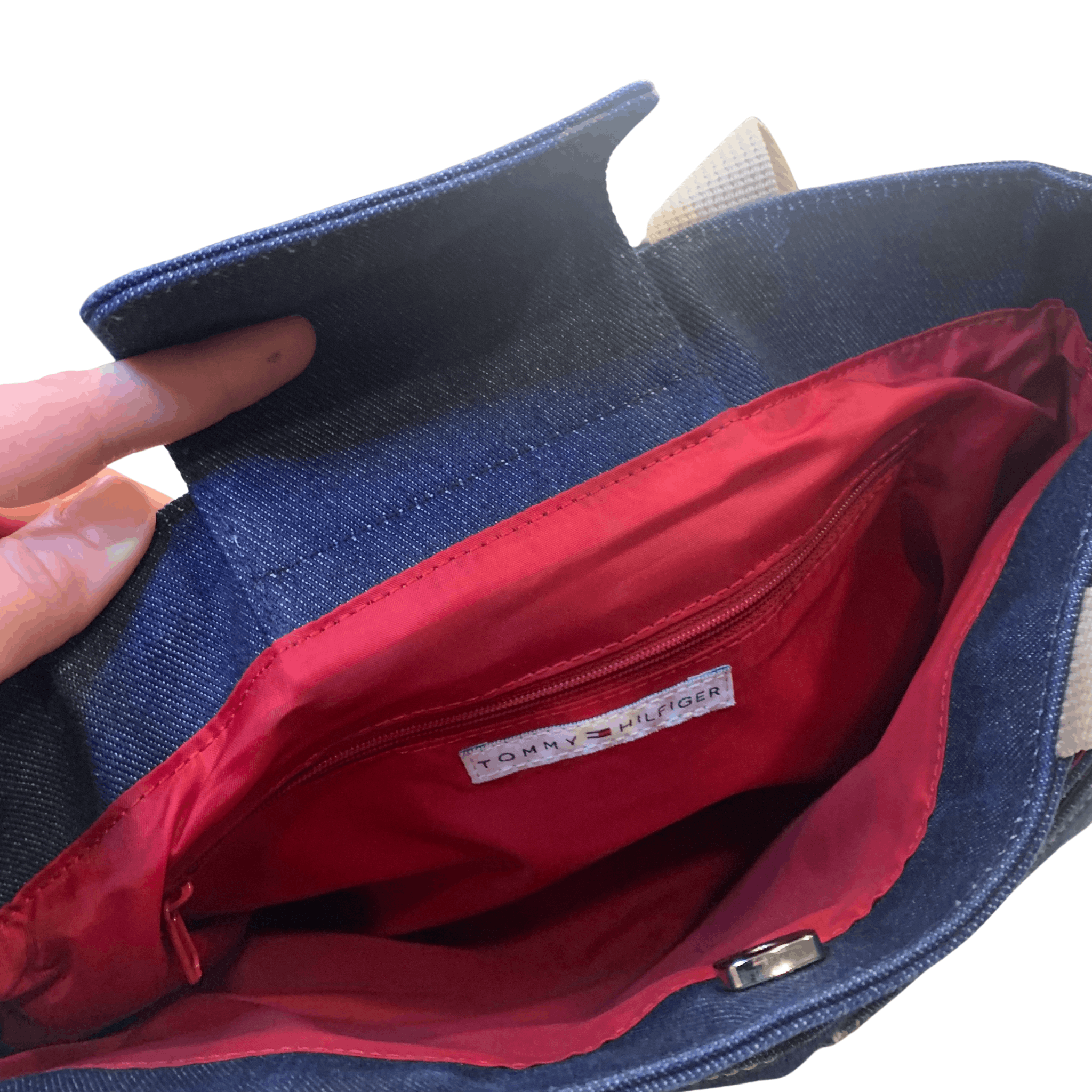 Tommy Hilfiger Tommy Hilfiger Denim Tote Bag Purse Size ONE SIZE - 3 Thumbnail