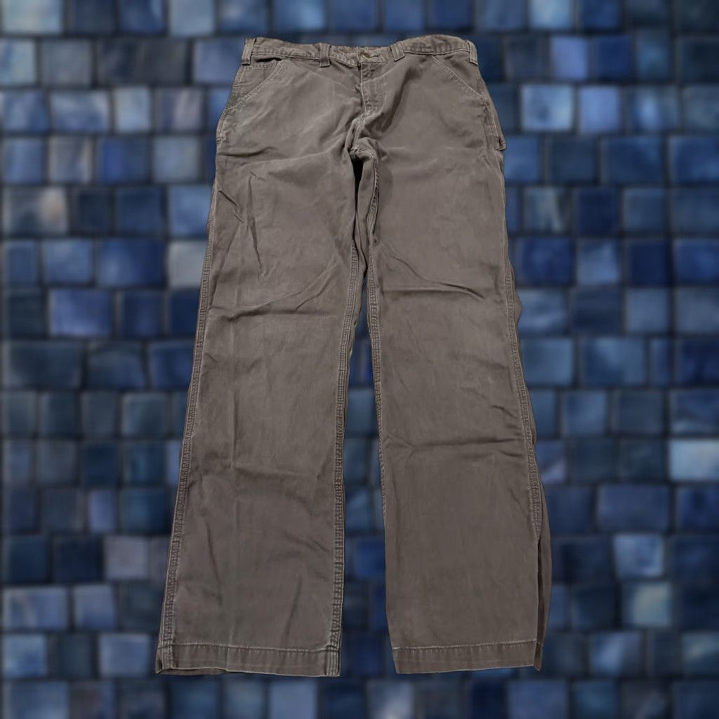 Carhartt Carhartt Mens Pants B324 DFE 38x34 (36x32) brown Work Grunge utility Distressed casual Size US 36 / EU 52 - 1 Thumbnail