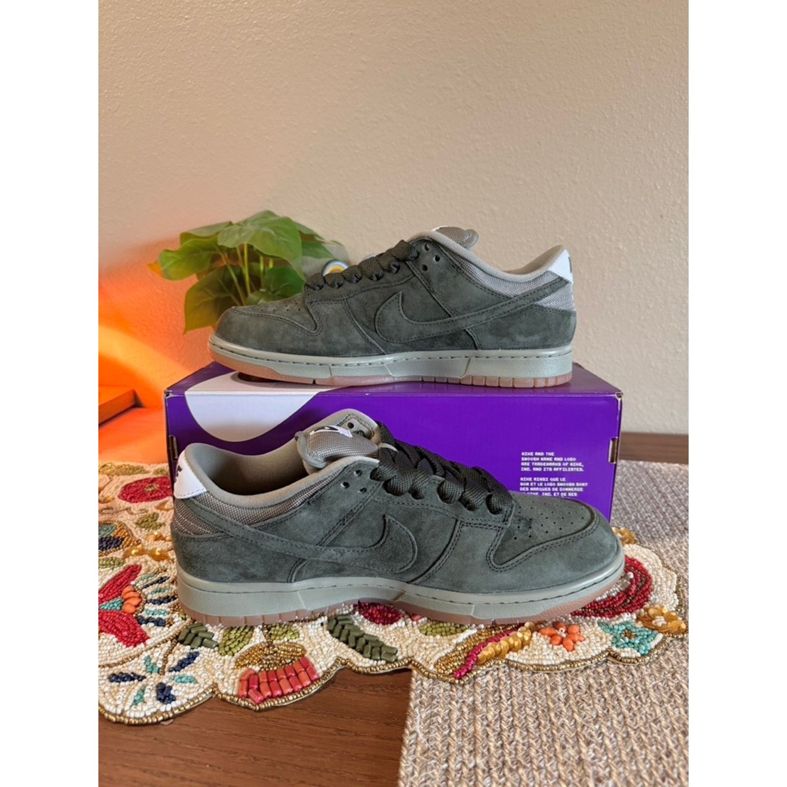 Nike Nike SB Dunk Low Pro B Sequoia Light Army Olive Green Khaki Size US 9.5 / EU 42-43 - 2 Thumbnail