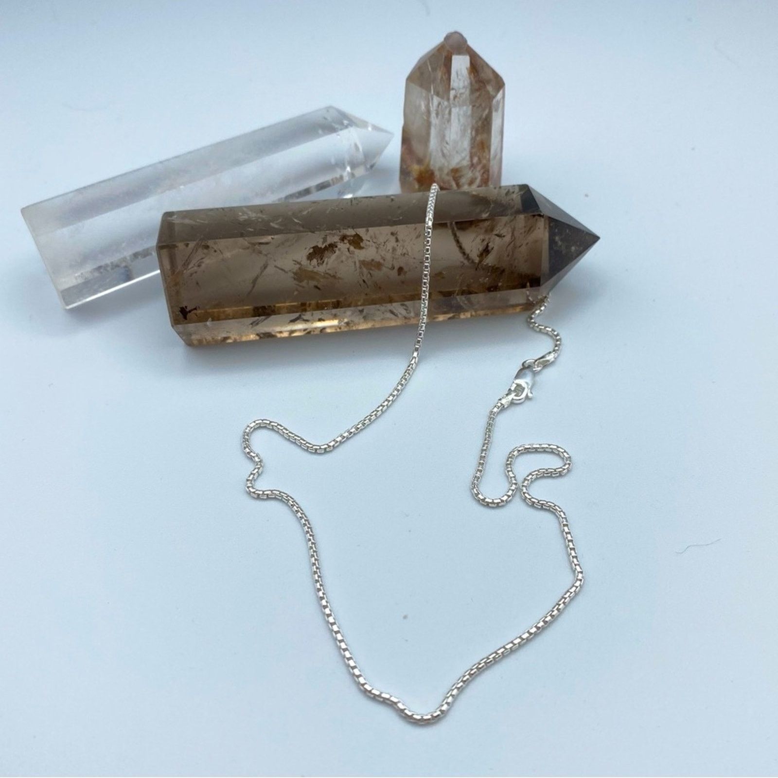 The Unbranded Brand Sterling Silver Round Box Chain 16” Size ONE SIZE - 1 Thumbnail