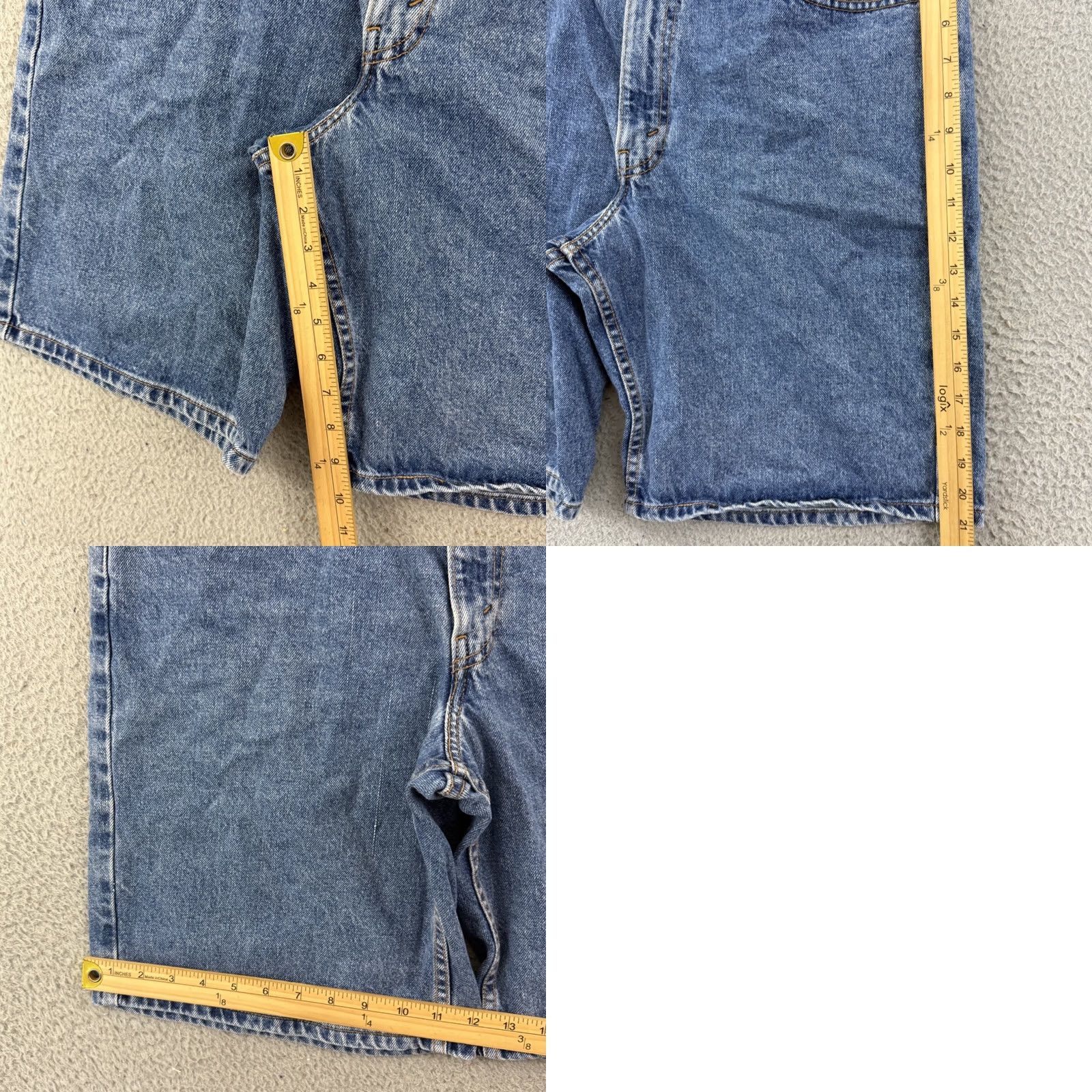 Levi's VINTAGE Levi's 550 Jean Shorts Men 36 Blue Relaxed Fit Baggy 90s Biker Skate 10" Jeans Shorts 36 Mens Denim Classic 5-Pocket Size US 36 / EU 52 - 9 Thumbnail