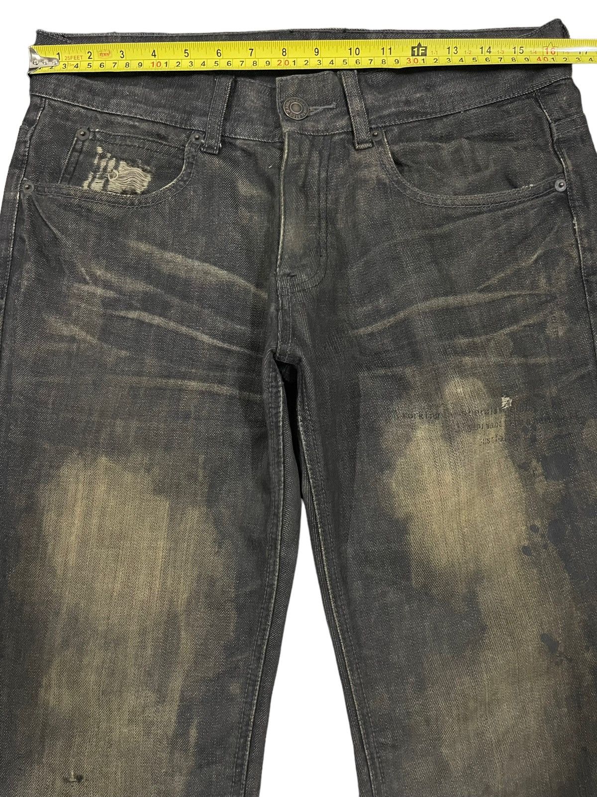 Japanese Brand Vintage Japanese Semantic Design Faded Wash Style Jeans Size US 32 / EU 48 - 10 Thumbnail