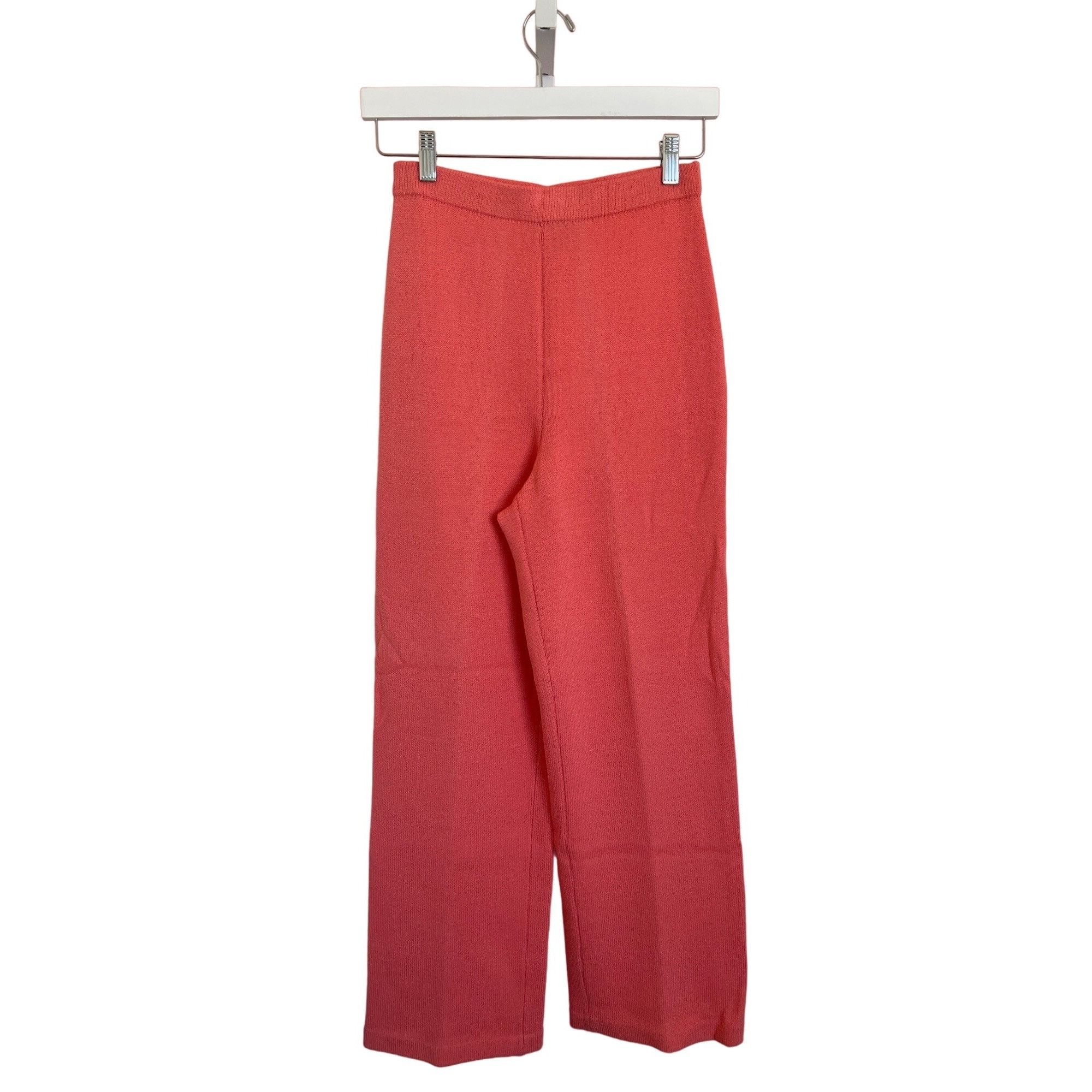 St. John St. John Collection Coral Knit Wide Leg Trousers Size 27" / US 4 / IT 40 - 1 Thumbnail