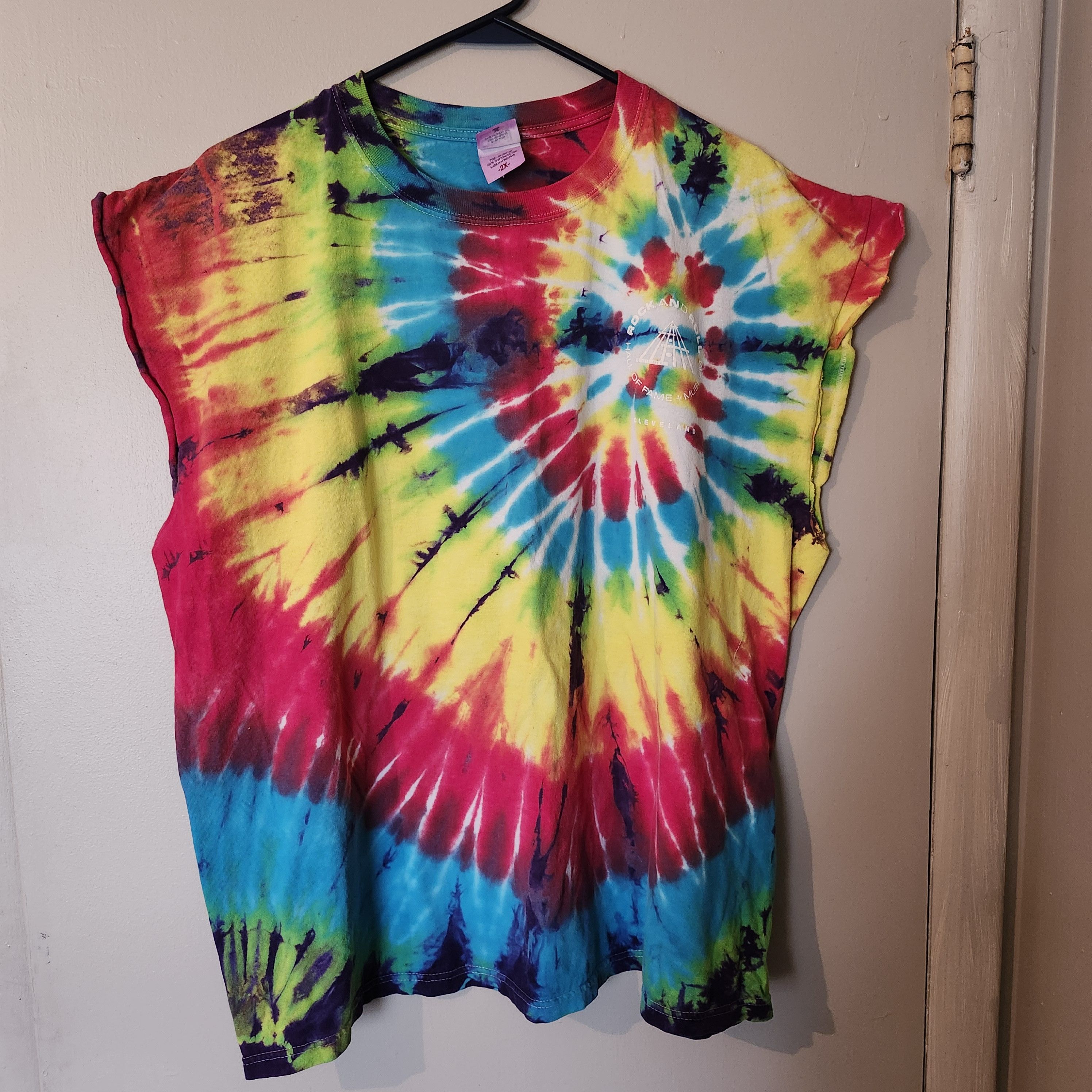 Anvil Rock & Roll Hall of Fame Tie Dye T-Shirt Men's 2XL Cleveland Size US XXL / EU 58 / 5 - 1 Thumbnail