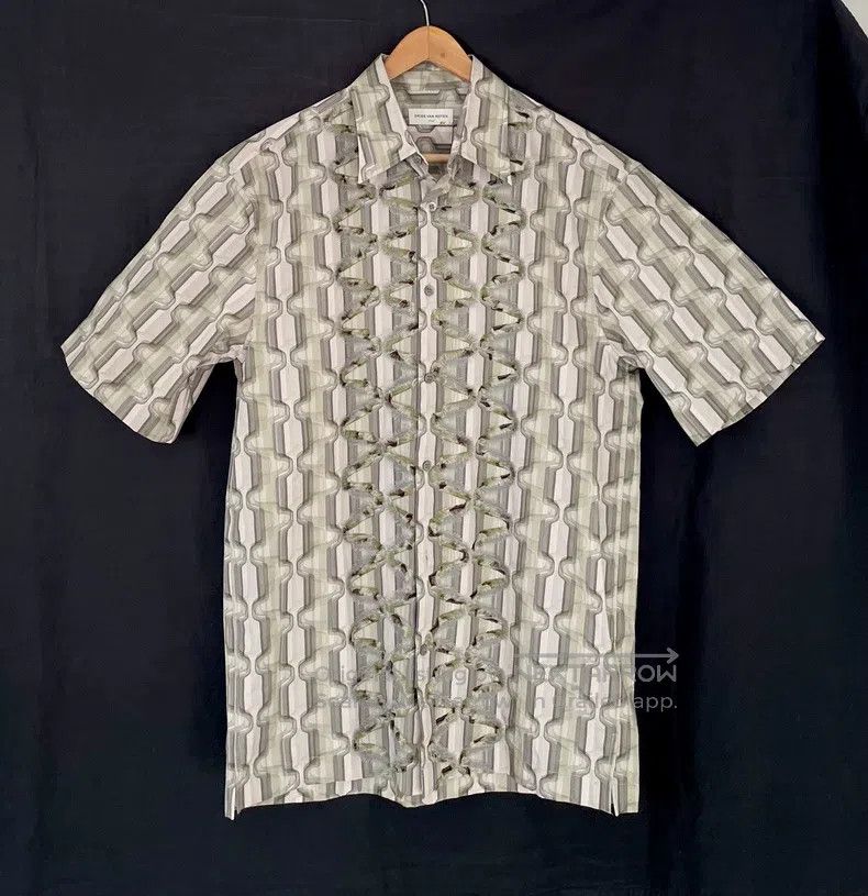 Dries Van Noten Dries Van Noten Embroidered printed short-sleeved shirt Size US S / EU 44-46 / 1 - 1 Thumbnail