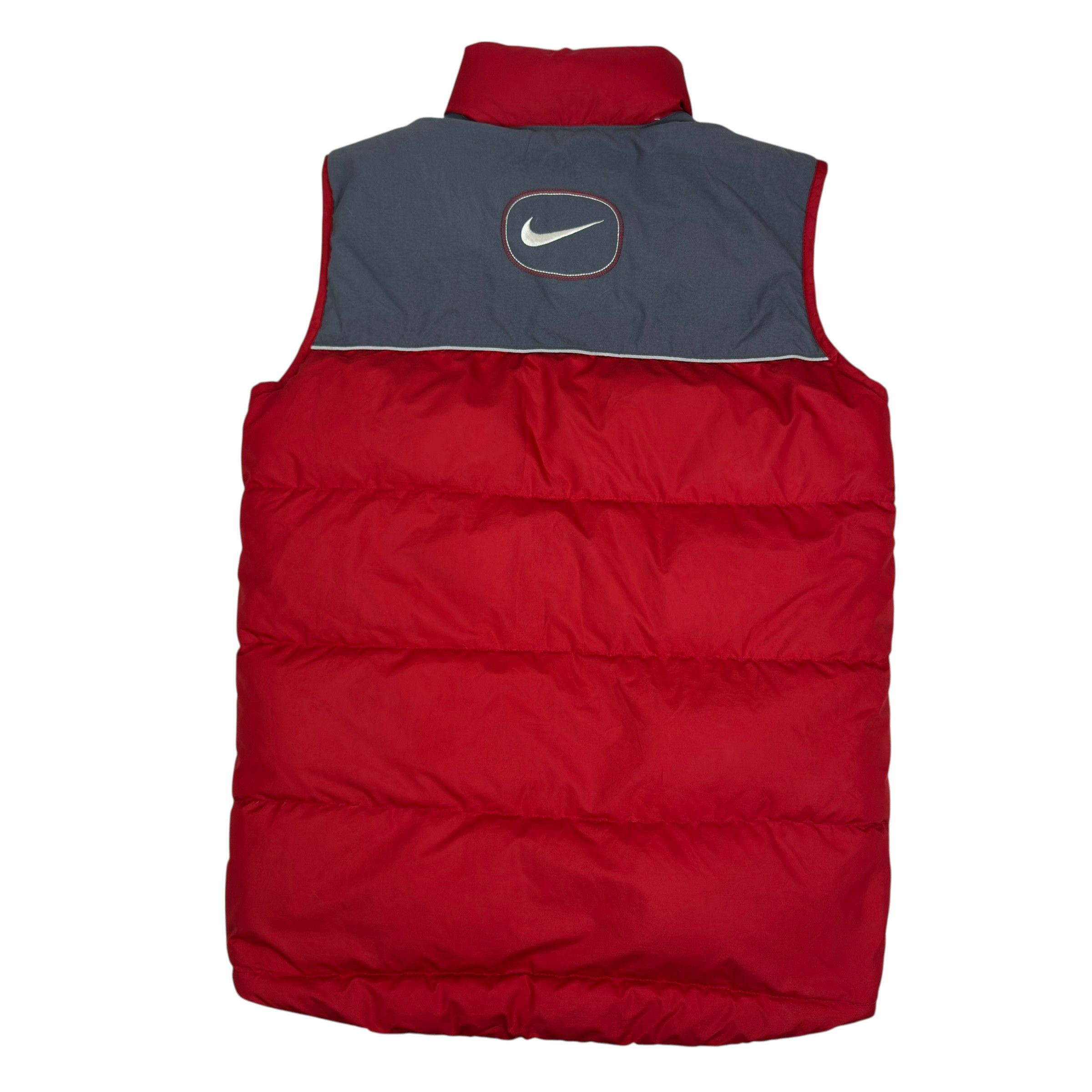 Nike Nike Women's Red Swoosh Hype Puffer Down Vest Large (14-16) Size L / US 10 / IT 46 - 9 Thumbnail