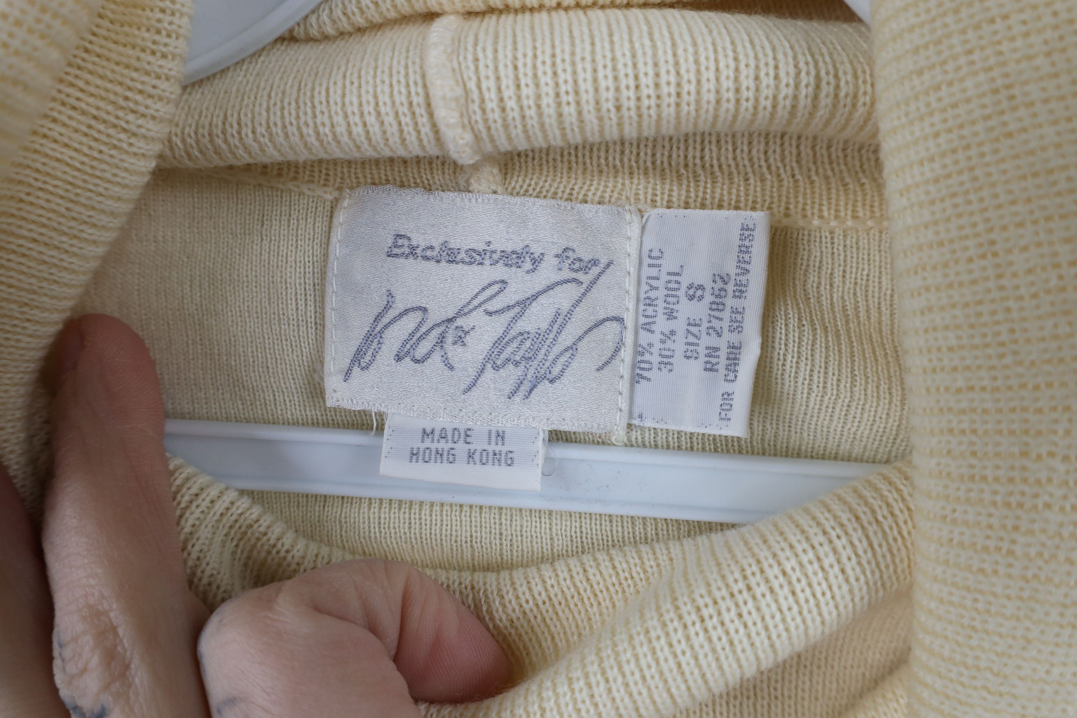 Vintage Deadstock Vintage 70s Lord & Taylor Knit Turtleneck Sweater Size S / US 4 / IT 40 - 7 Thumbnail