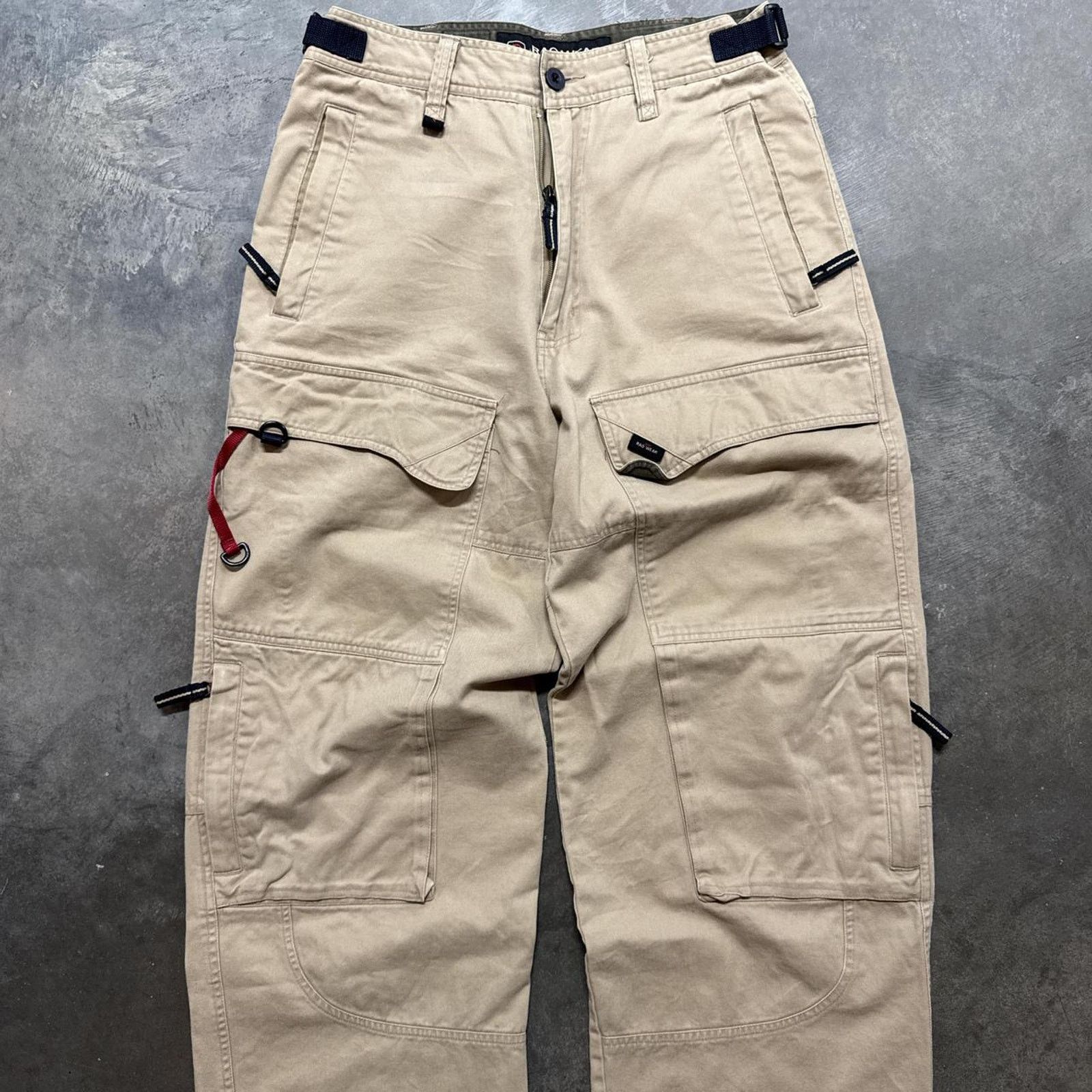 Vintage Vintage RagWear Baggy Double Knee Cargo Tactical Jean Pants Size US 32 / EU 48 - 2 Thumbnail