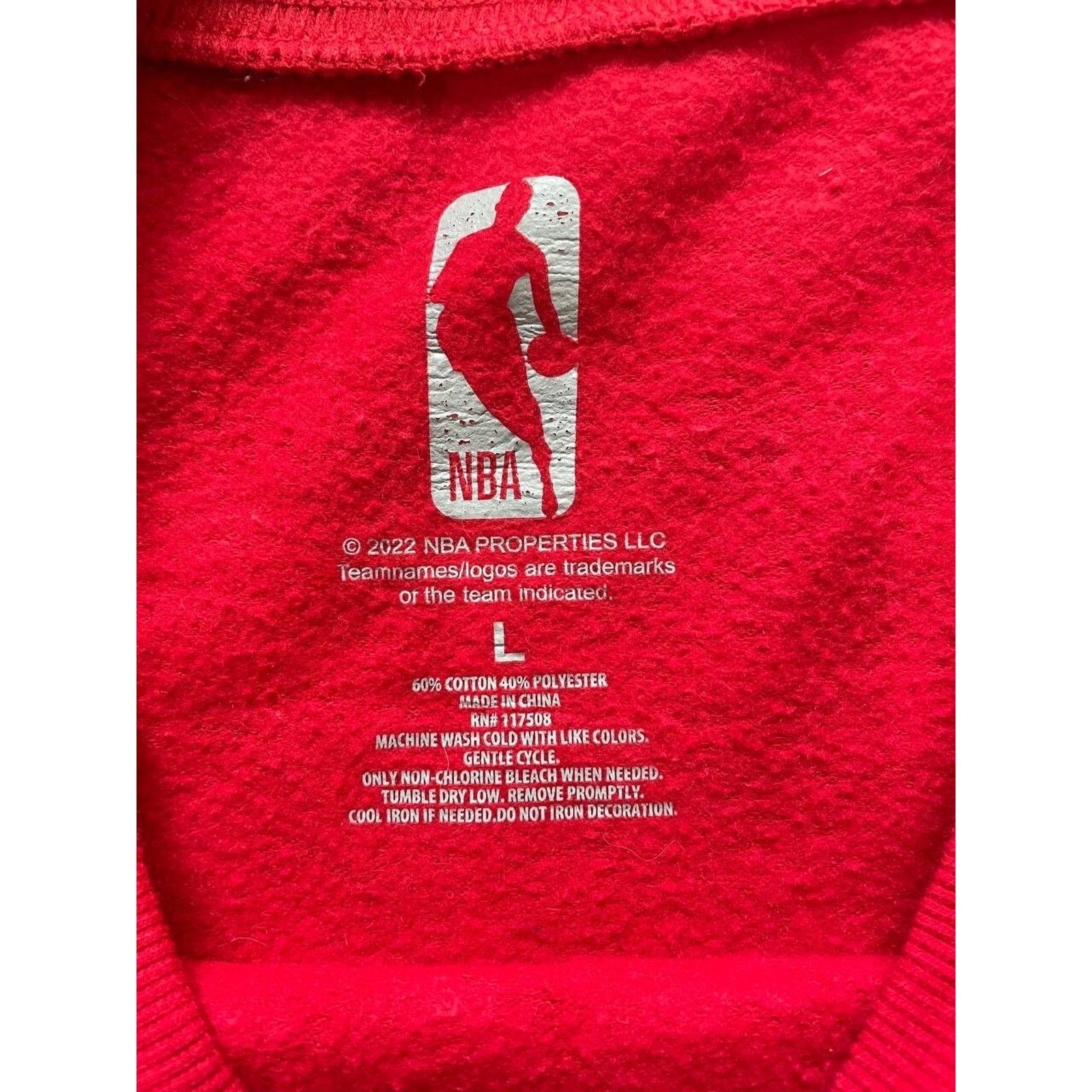 NBA Vintage Chicago Bulls NBA Red Crewneck Sweatshirt Size L Size US L / EU 52-54 / 3 - 7 Thumbnail