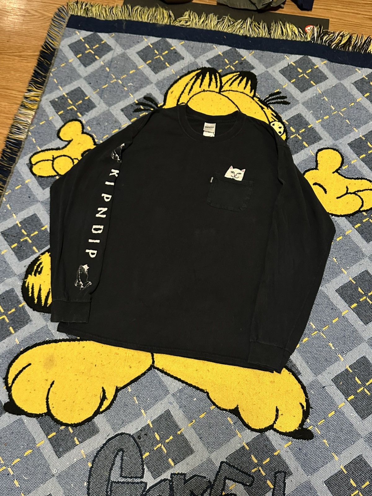 RIPNDIP Vintage Y2K Rip N Dip Black Longsleeve T-Shirt Size US L / EU 52-54 / 3 - 1 Thumbnail