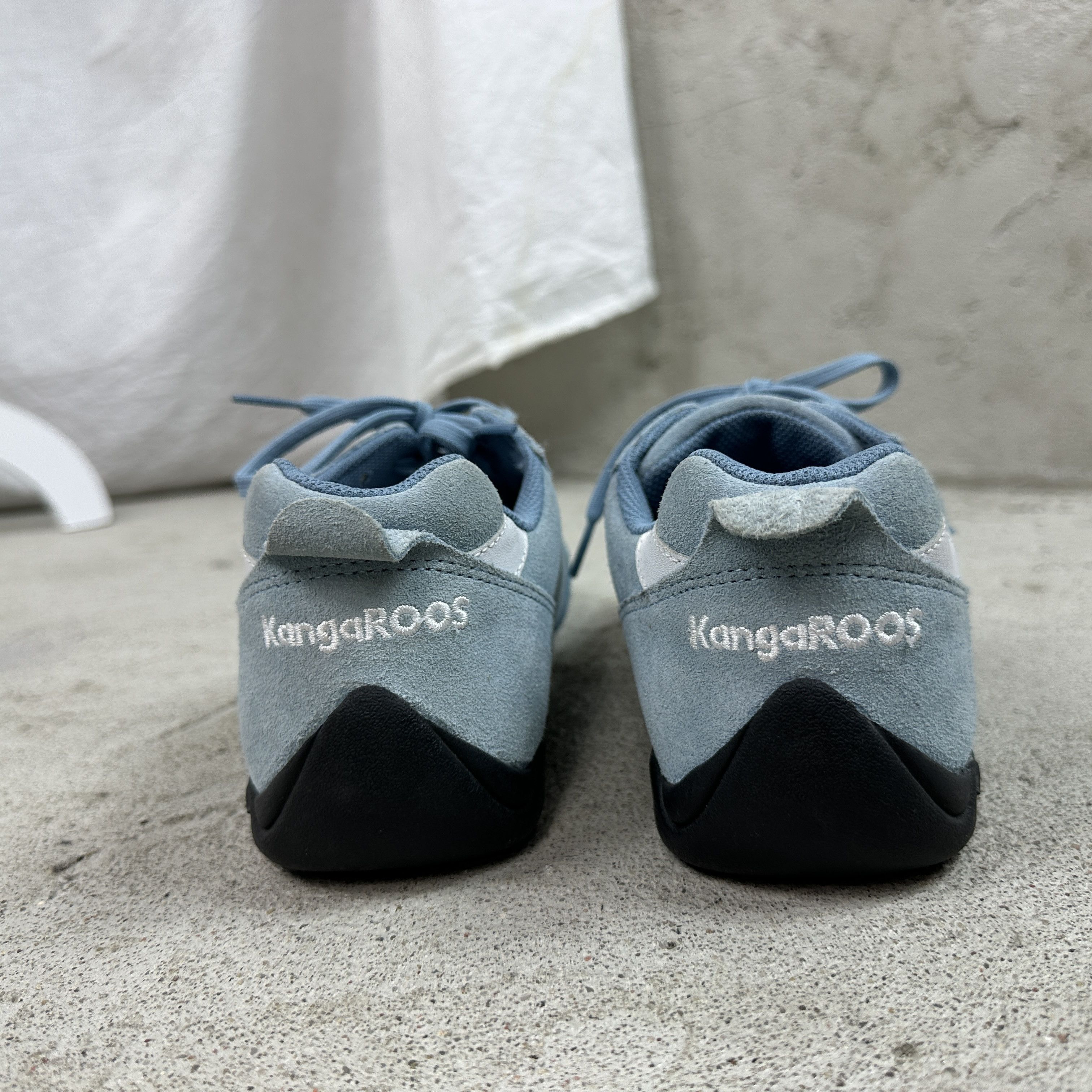 KangaROOS × Vintage Vintage Suede 00s Kangaroos Baby Blue Sporty Trainers Size US 9 / IT 39 - 6 Thumbnail