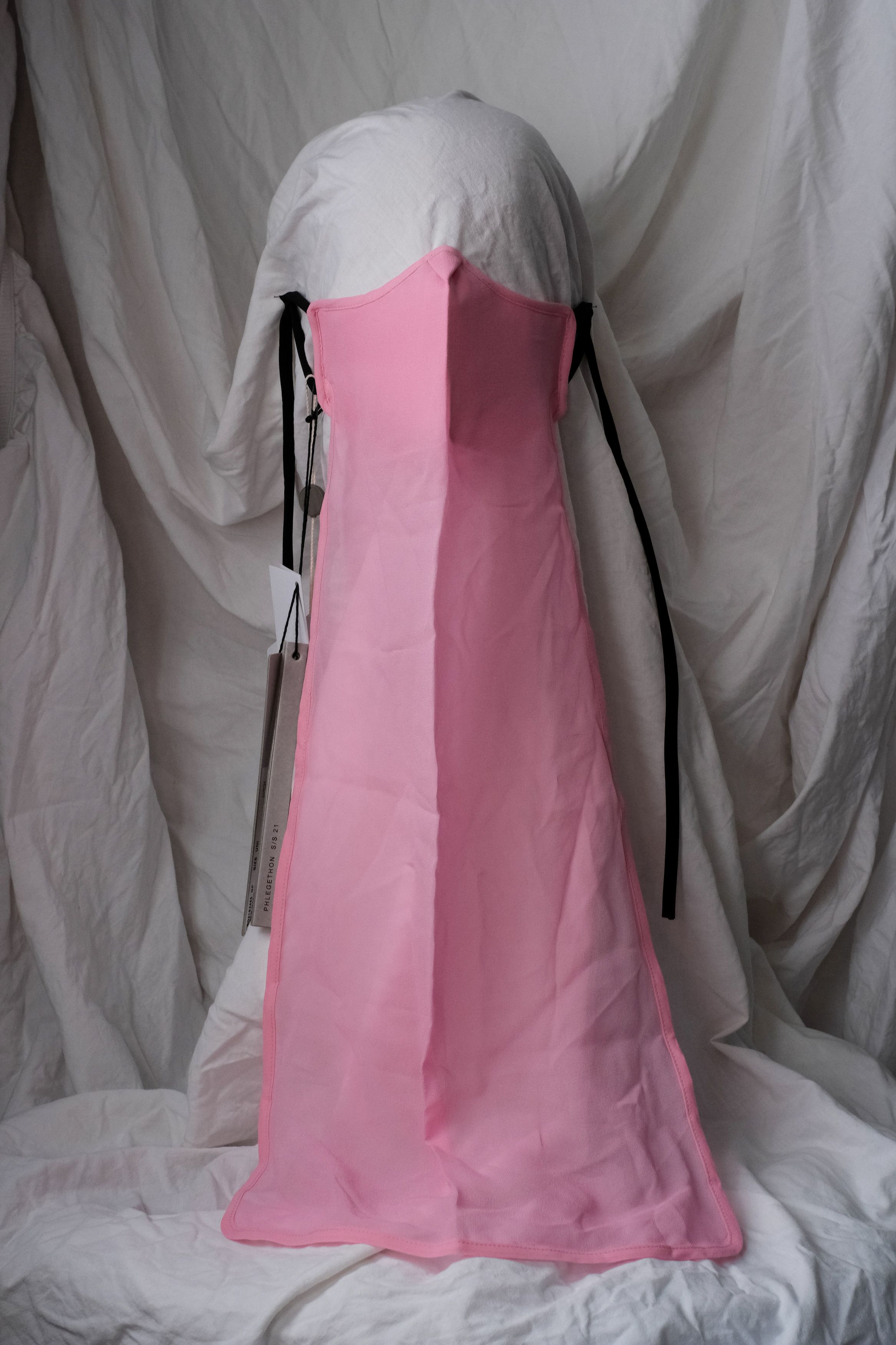 Rick Owens Rick Owens PHLEGETHON SS21 LONG MASK 183 POP PINK Size ONE SIZE - 1 Thumbnail