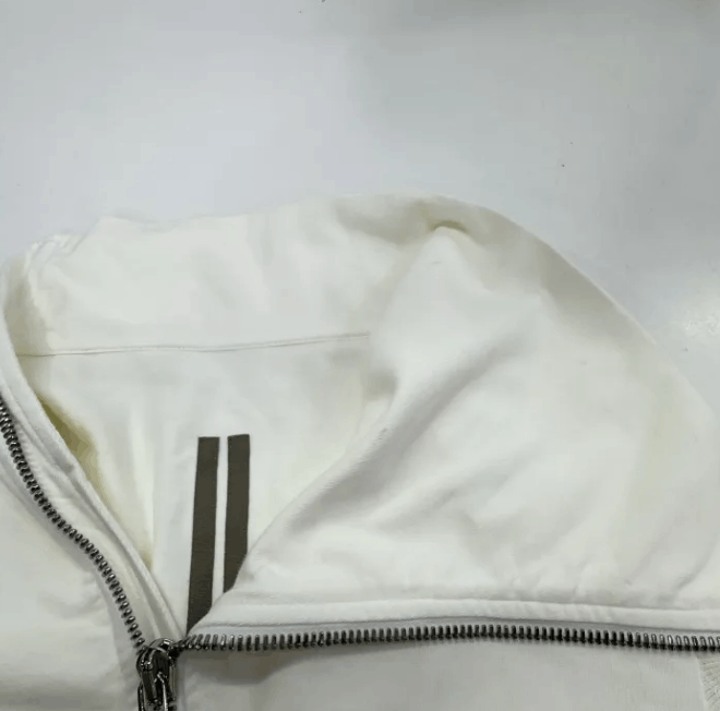 Rick Owens Rick Owens Off-White Asymmetric Zip Cropped High Neck Jacket Size US XS / EU 42 / 0 - 4 Thumbnail