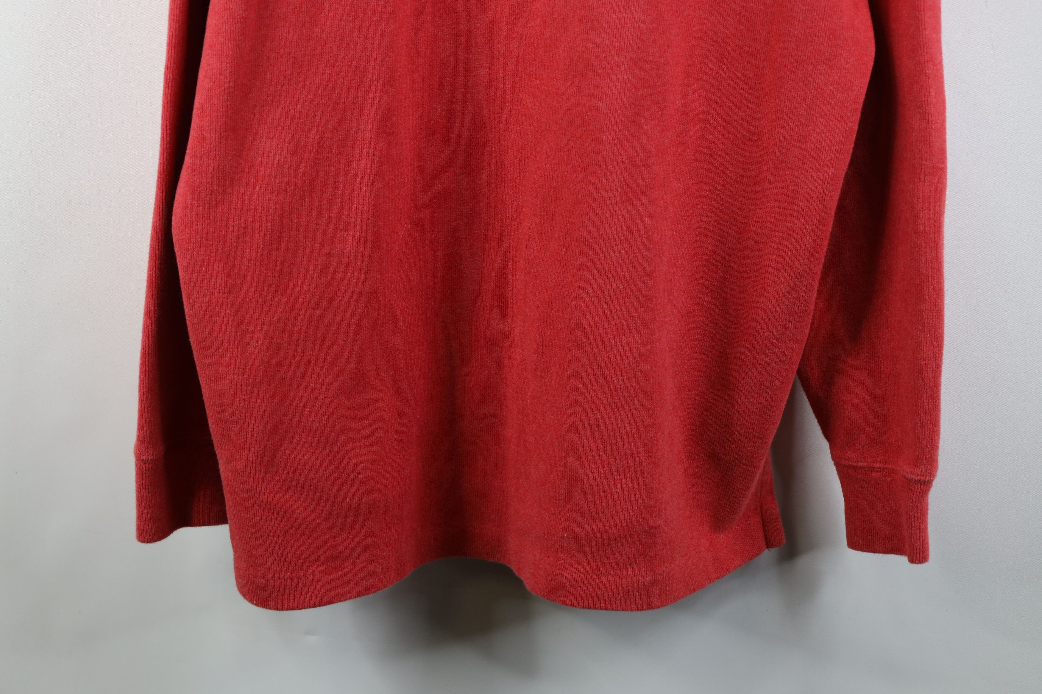 Ralph Lauren Vintage Y2K Ralph Lauren Ribbed Knit Half Zip Sweater Red Size US L / EU 52-54 / 3 - 3 Thumbnail