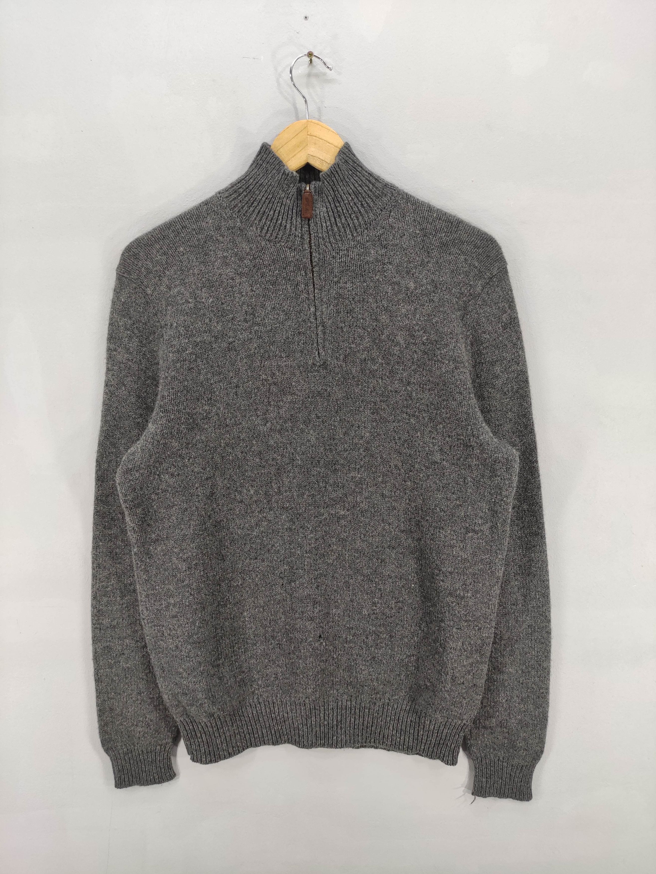 Polo Ralph Lauren Vintage Polo Ralph Lauren Knit Sweater LambsWool Halfzip Size US M / EU 48-50 / 2 - 1 Thumbnail