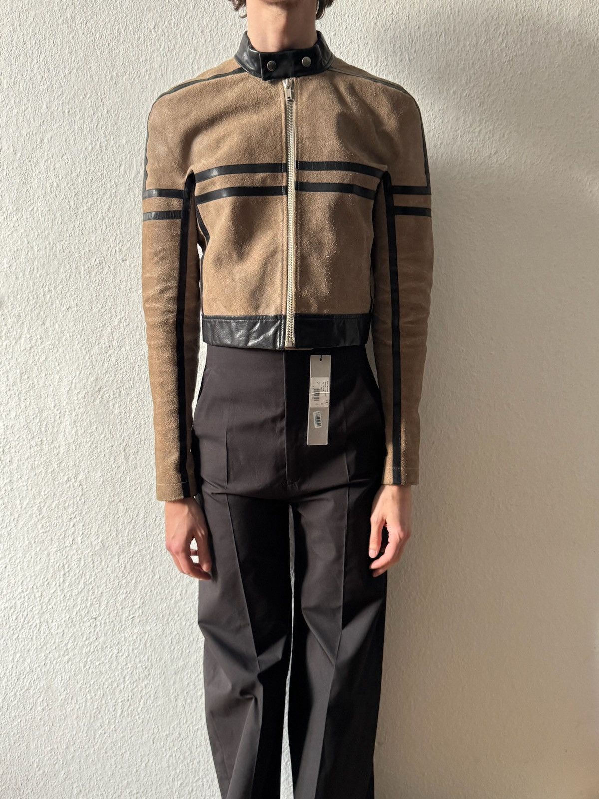 Rick Owens FW12 "MOUNTAIN" Cropped Runway Cow Leather Jacket Rick Owens Size US L / EU 52-54 / 3 - 20 Thumbnail