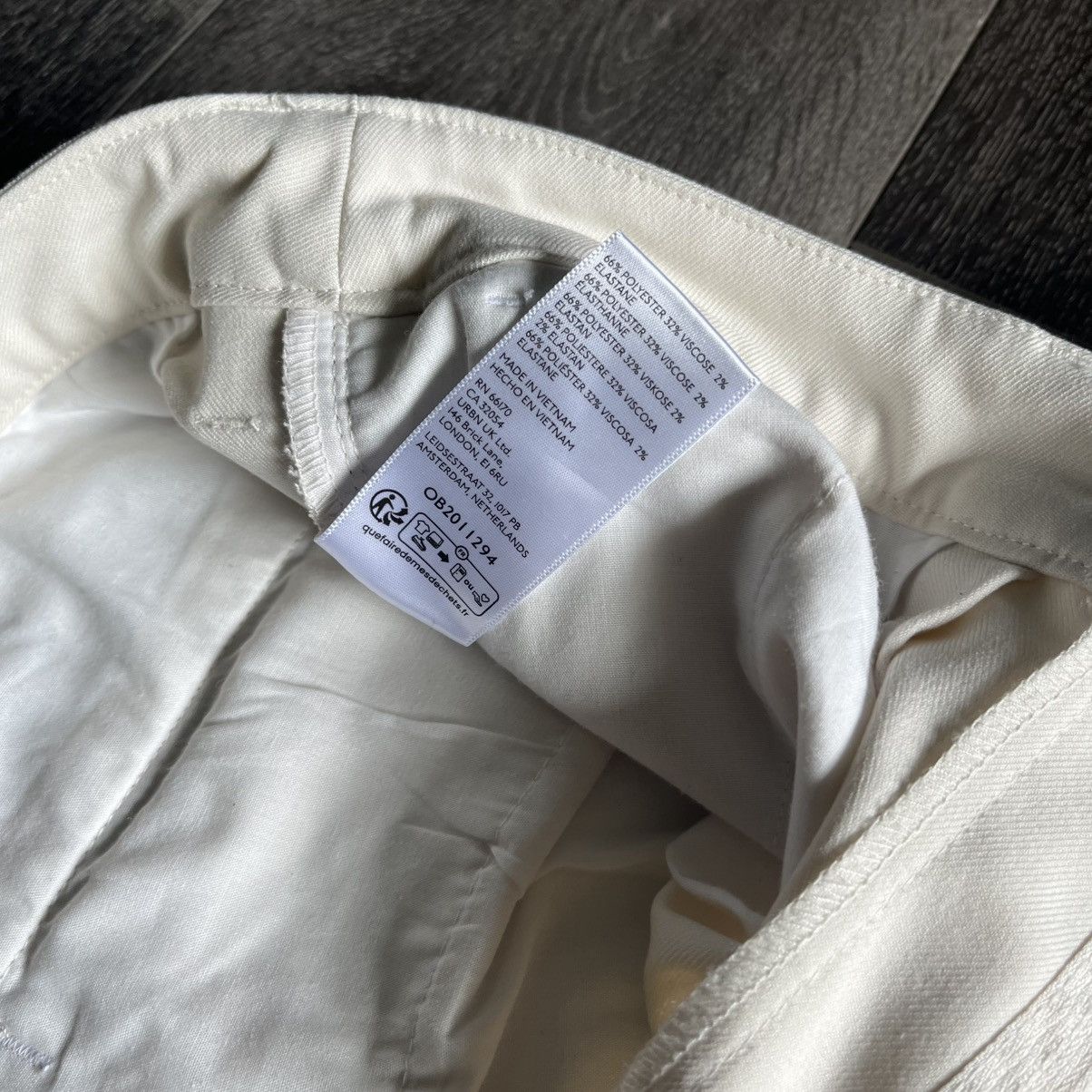 Standard Cloth × Urban Outfitters Standard Cloth Jason Piping Pleated Trousers Pants 32 Ivory Size US 32 / EU 48 - 9 Thumbnail