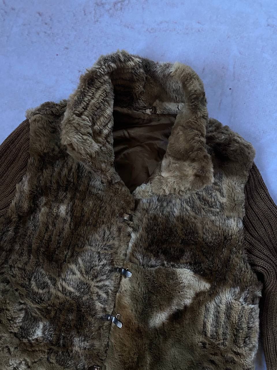 Hysteric Glamour Vintage 90s Avant Garde Fur Knit Cardigan Sweater Size US S / EU 44-46 / 1 - 4 Thumbnail
