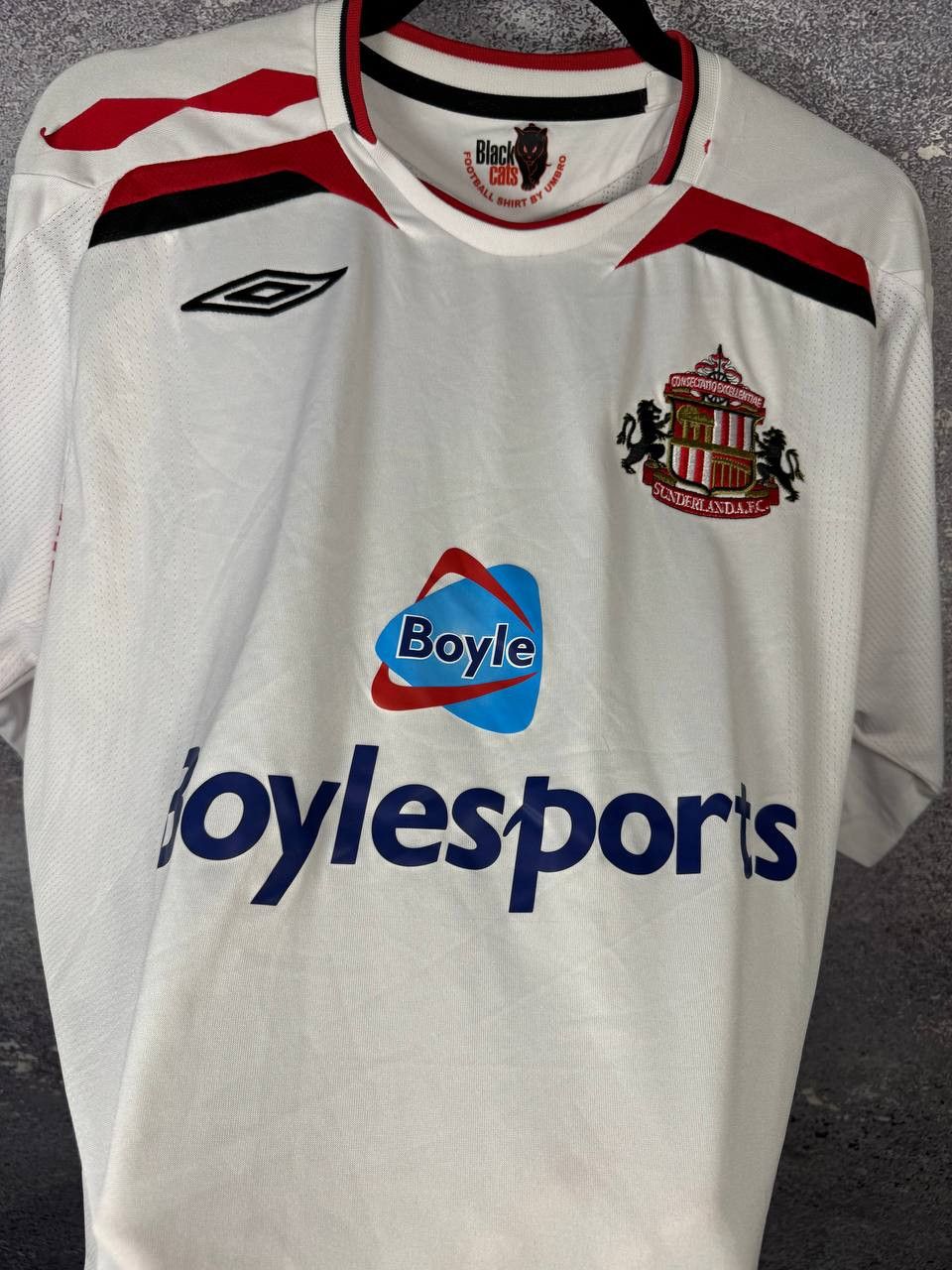 Umbro Sunderland Away Footbal Shirt 2007/08 Umbro Jersey Size US XL / EU 56 / 4 - 9 Thumbnail