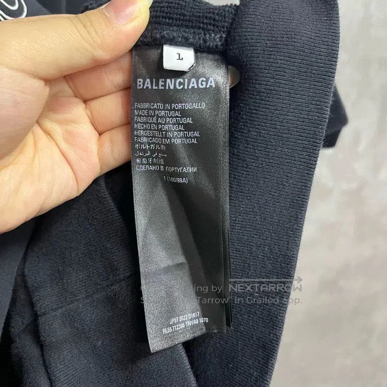 Balenciaga Balenciaga Black Logo Print Hoodie. Size US S / EU 44-46 / 1 - 4 Thumbnail