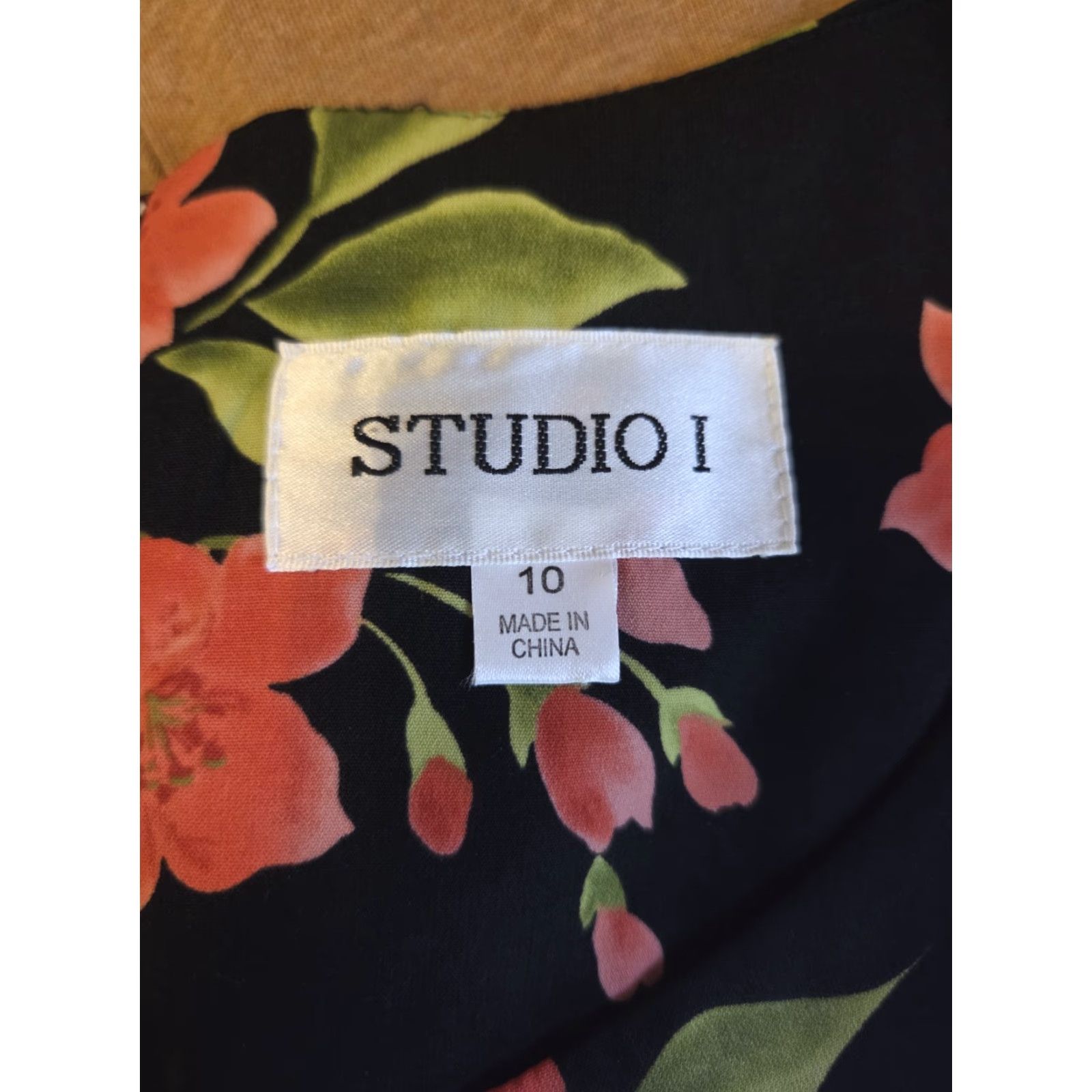 Vintage Studio I Black Floral Sleeveless Sheath Maxi Dress Womens 10 Size L / US 10 / IT 46 - 6 Thumbnail