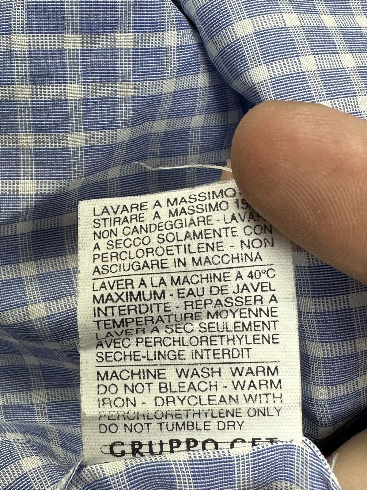 Valentino × Vintage Valentino Archive Check Polo Shirt Large Size US L / EU 52-54 / 3 - 6 Thumbnail