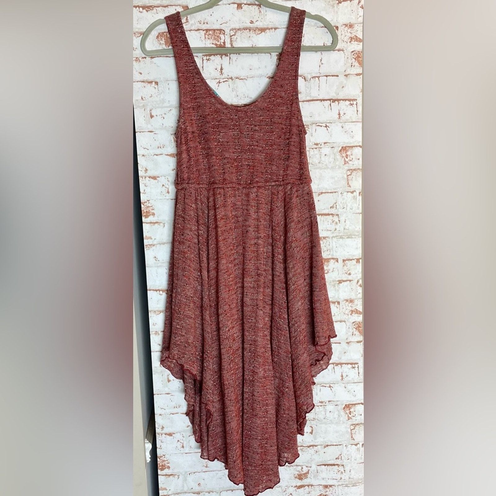 Free People FP Beach Asymmetrical Red Dress Size S / US 4 / IT 40 - 1 Thumbnail