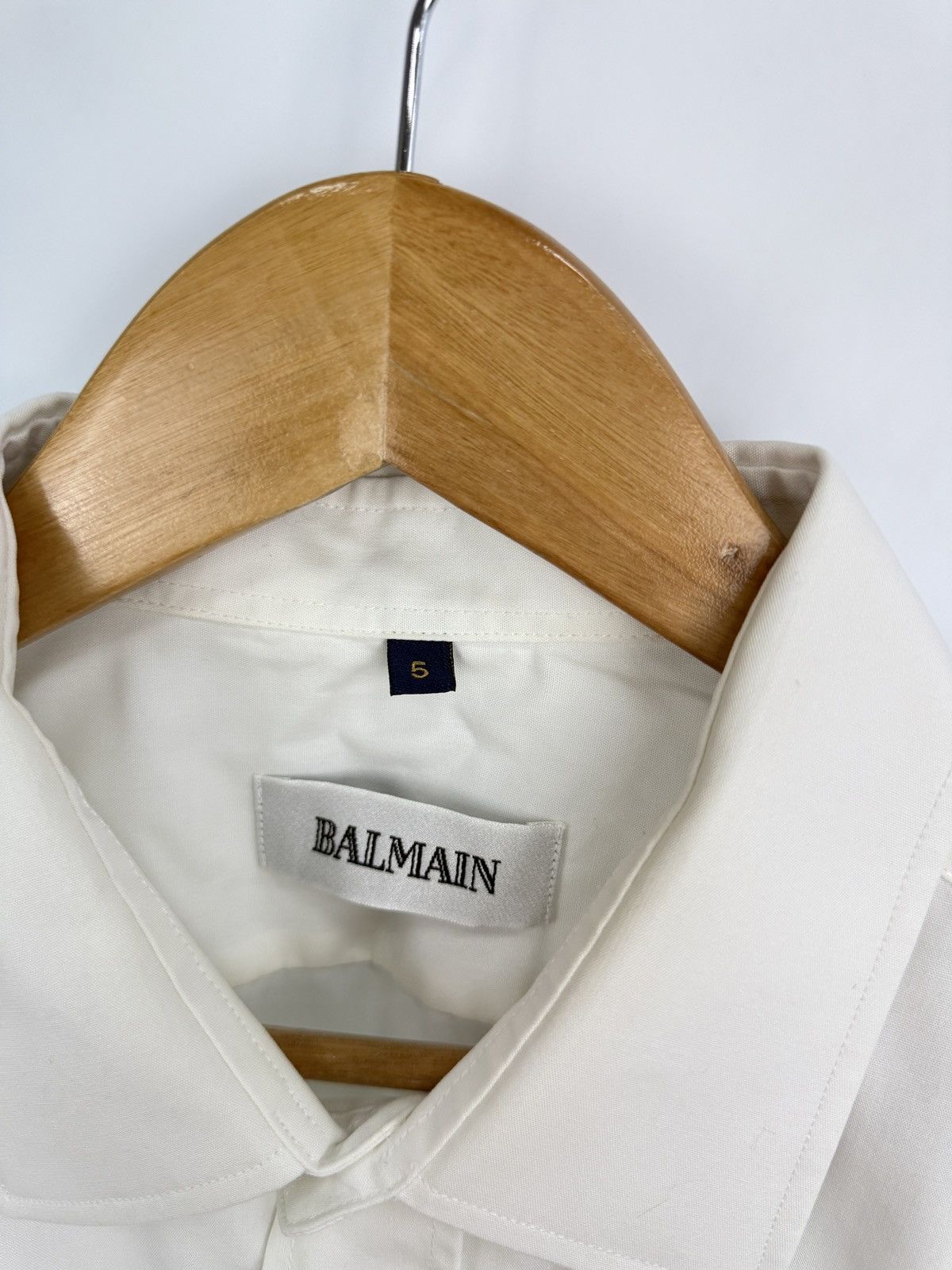 Balmain 🇫🇷 Vintage 90s Balmain Luxury Shirt Retro Rare Size US XL / EU 56 / 4 - 6 Thumbnail