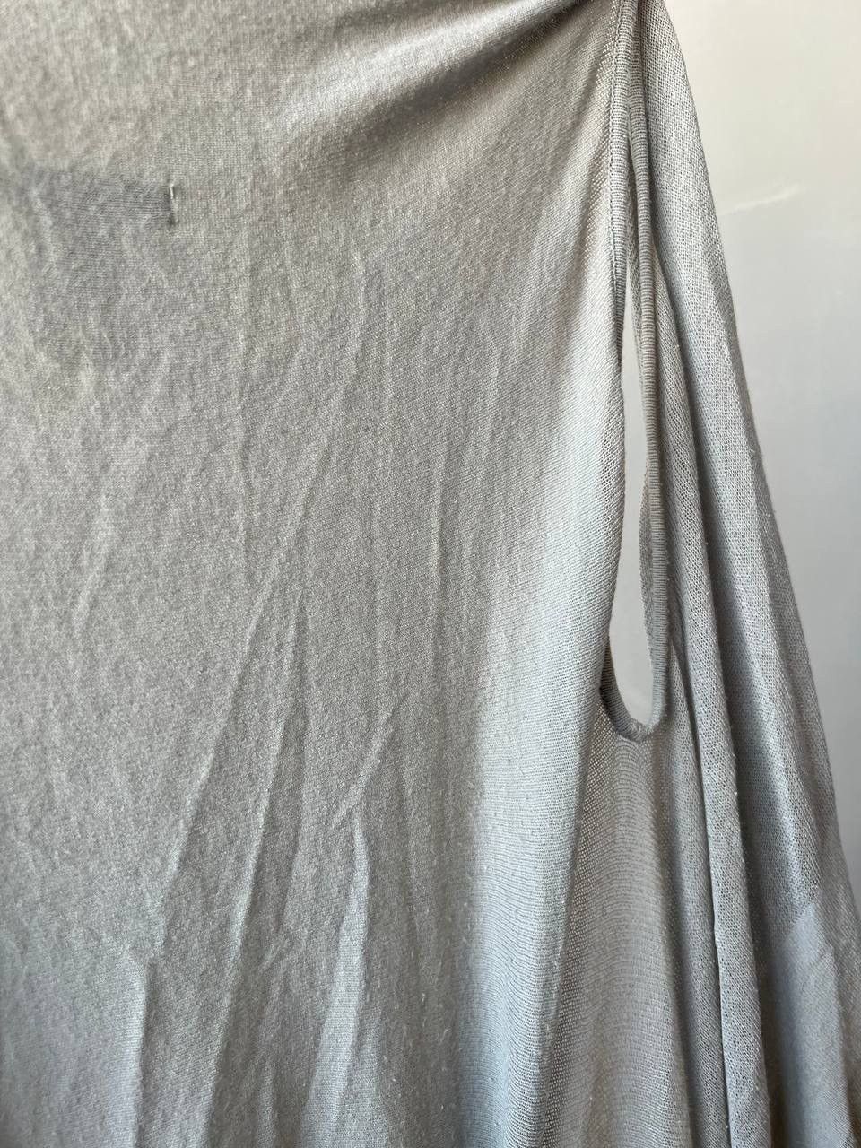 Sarah Pacini SARAH PACINI GRAY VISCOSE ASYMETRICAL SLEEVELESS CARDIGAN OS Size S / US 4 / IT 40 - 16 Thumbnail