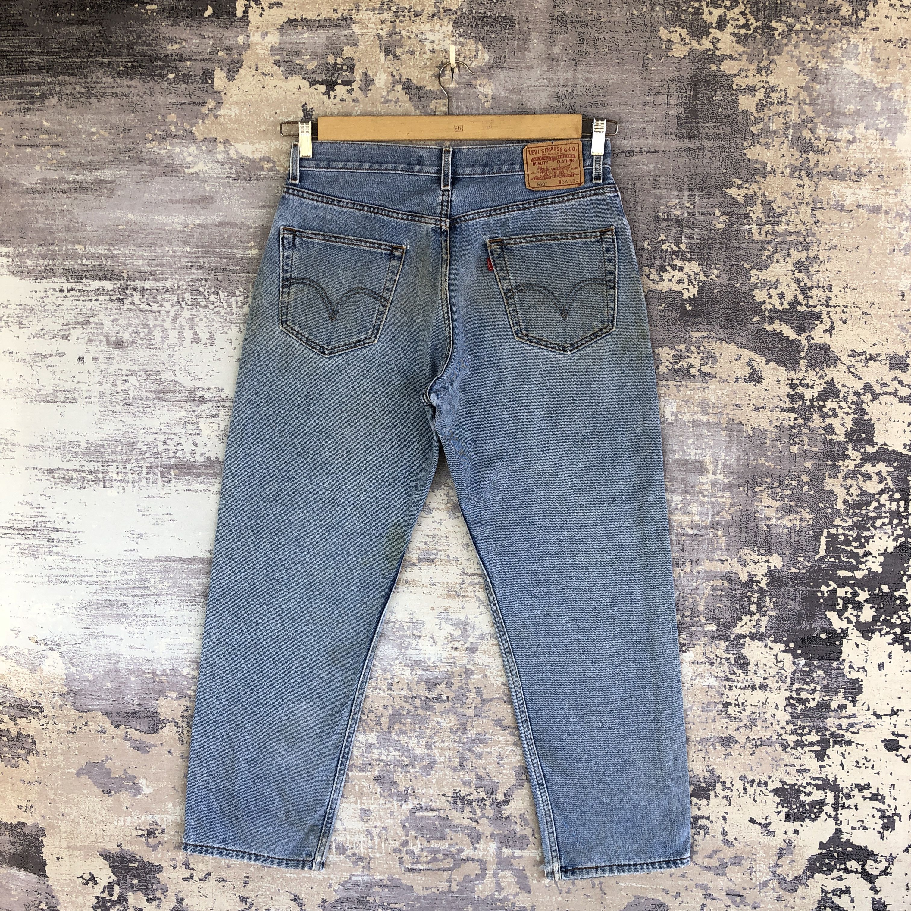 Levi's Vintage Y2K Rusty Levis 550 Baggy Jeans Levi's Faded Denim Size US 32 / EU 48 - 2 Thumbnail