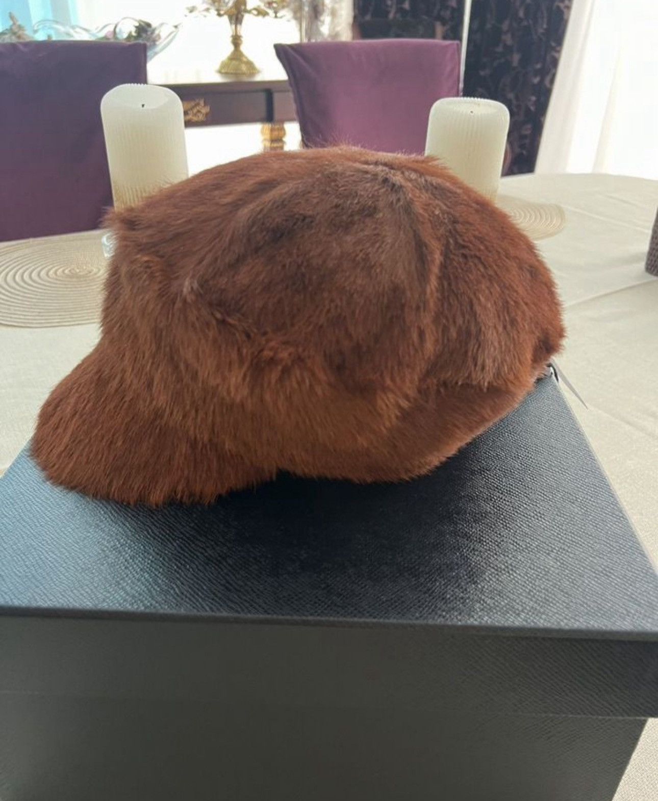 Prada Prada Real Fur Cap Size ONE SIZE - 7 Thumbnail
