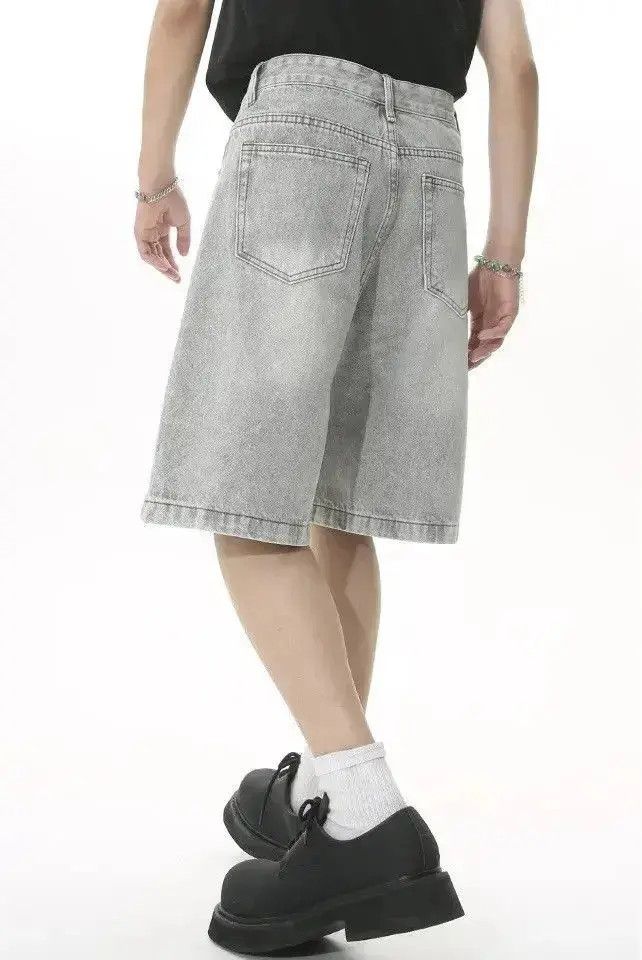 Japanese Brand Streetwear Loose Mid High Waist Jorts Shorts y2k Size US 32 / EU 48 - 5 Thumbnail