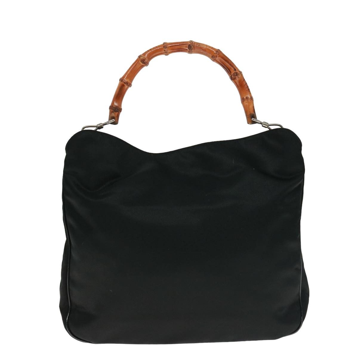 Gucci Bamboo Black Synthetic Shoulder Bag (Pre-Owned) Size ONE SIZE - 1 Thumbnail