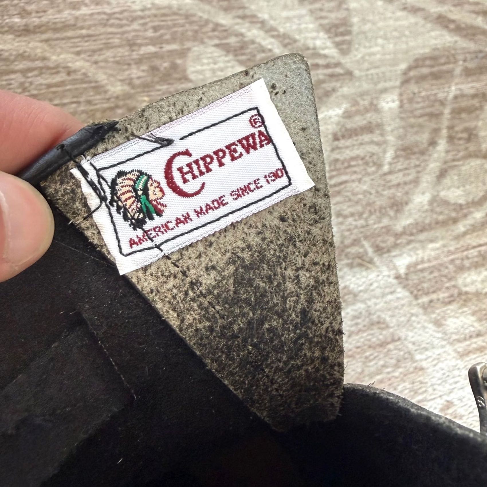 Chippewa Chippewa Mens 7.5 EE Black Leather Engineer Boots USA Made Vibram Sole 97863 Size US 8 / EU 41 - 7 Thumbnail