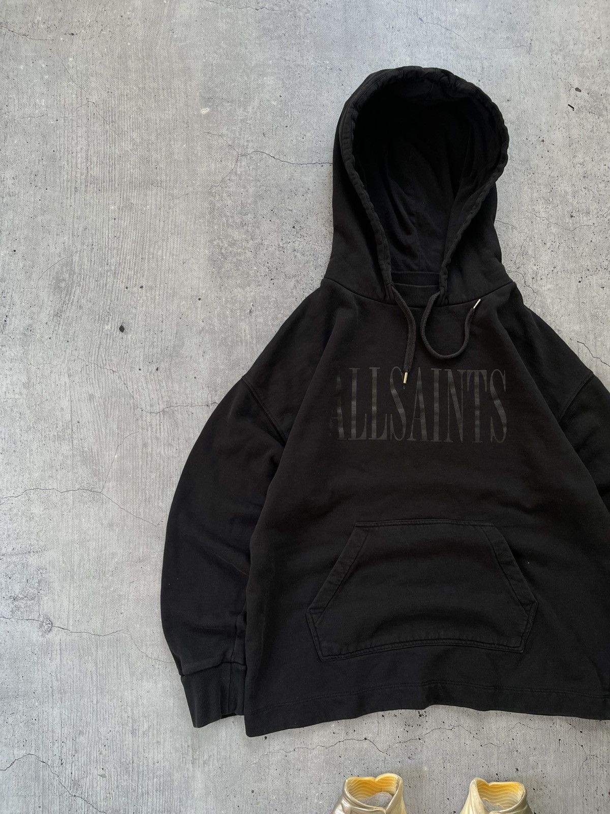 Allsaints Black Oversize AllSaints Hoodie - Small Size US S / EU 44-46 / 1 - 2 Thumbnail