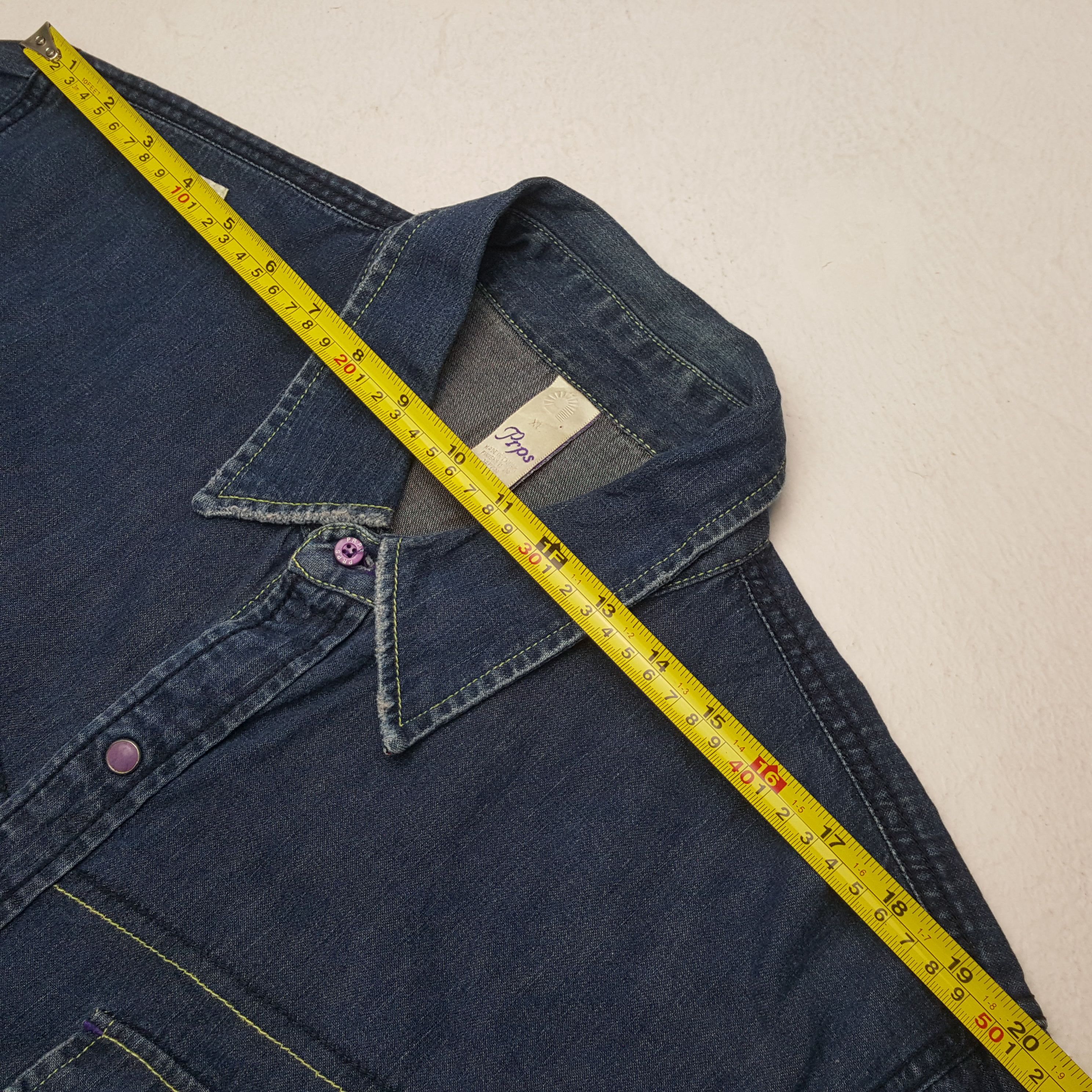 Prps Vintage Prps Denim Japanese Fashion Brand Shirt RR8 Size US XL / EU 56 / 4 - 6 Thumbnail